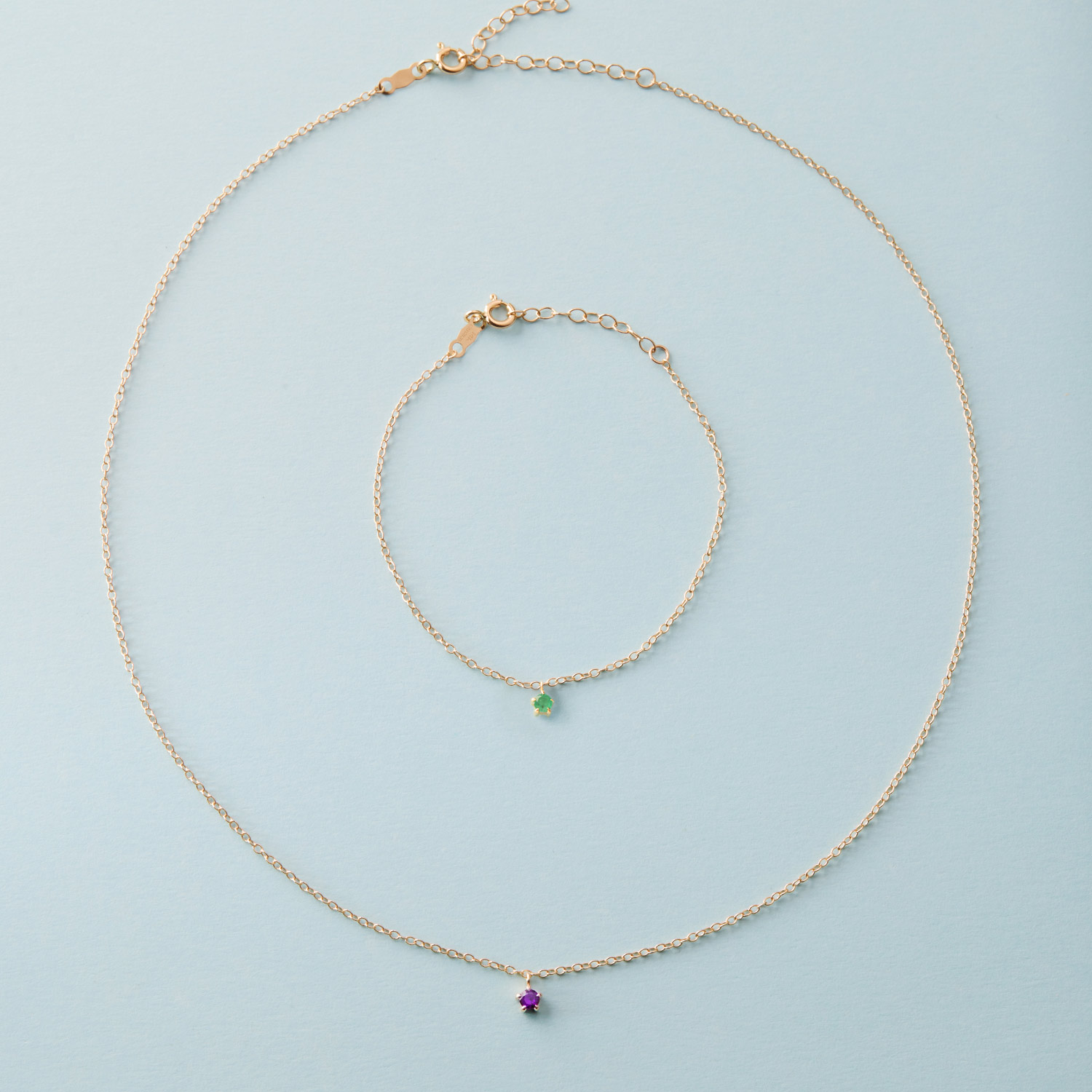 Little Star Birthstone Charm Bracelet - Image 6