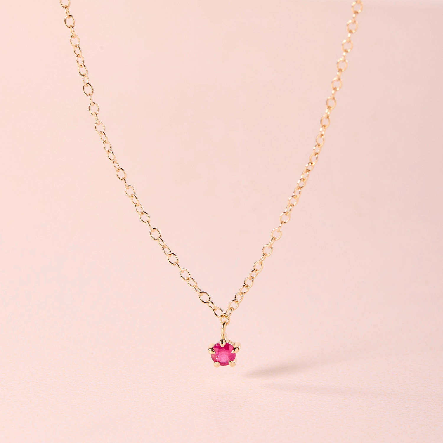 Little Star Birthstone Charm Necklace - Image 7