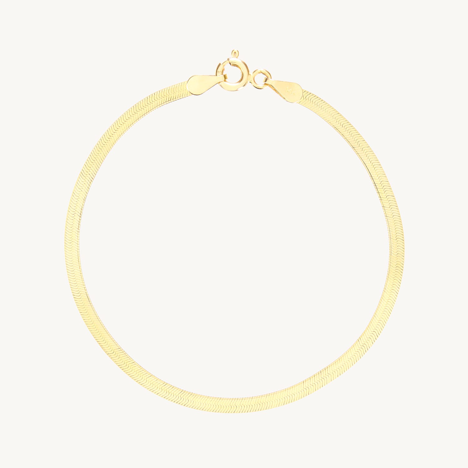 Spritz Herringbone Gold Bracelet