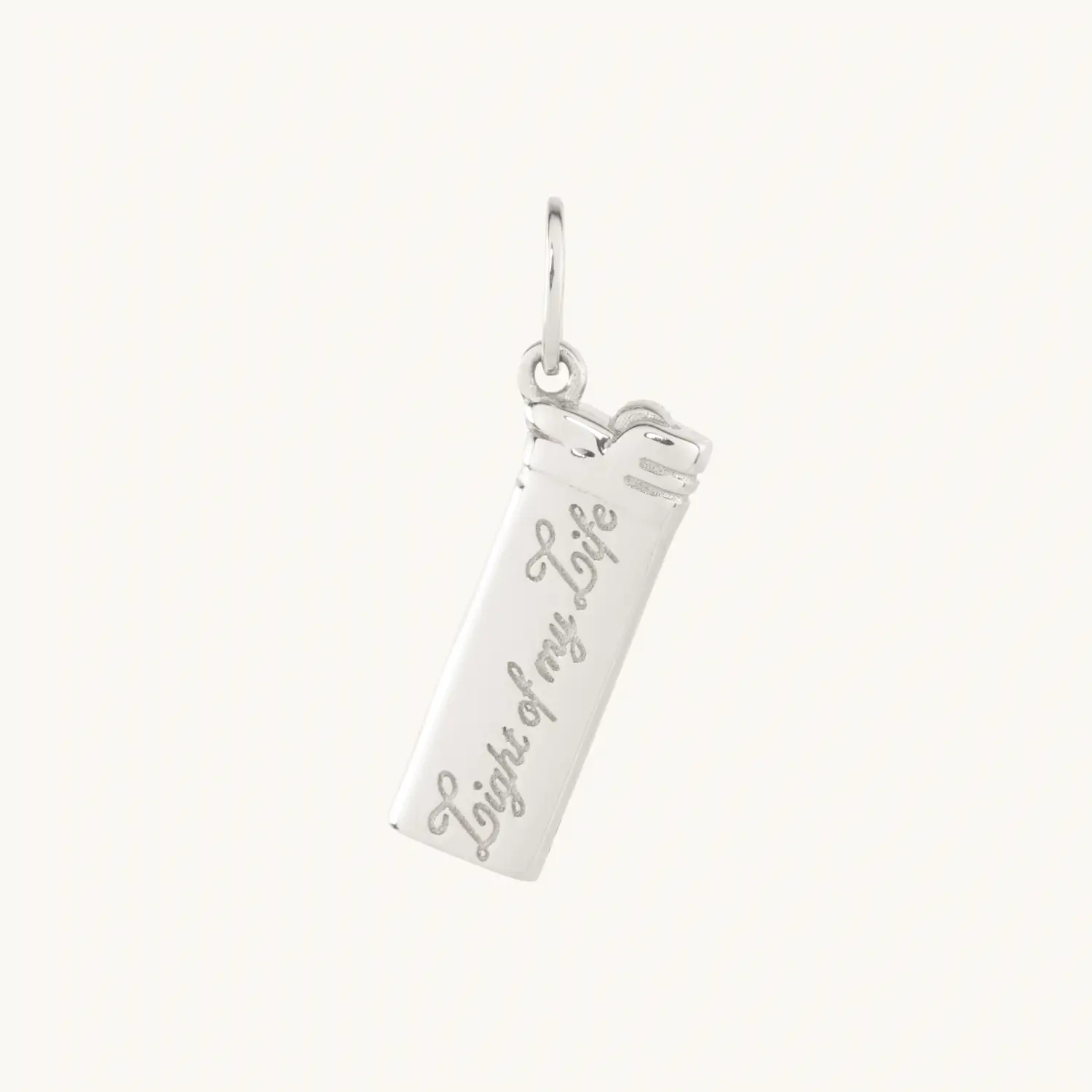 Light of My Life Lighter Charm, Silver