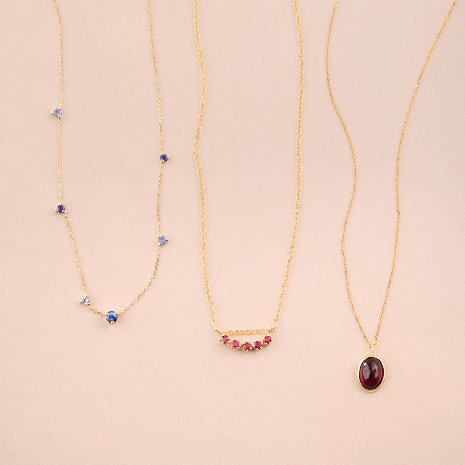 Garnet Pendant Necklace - Image 4