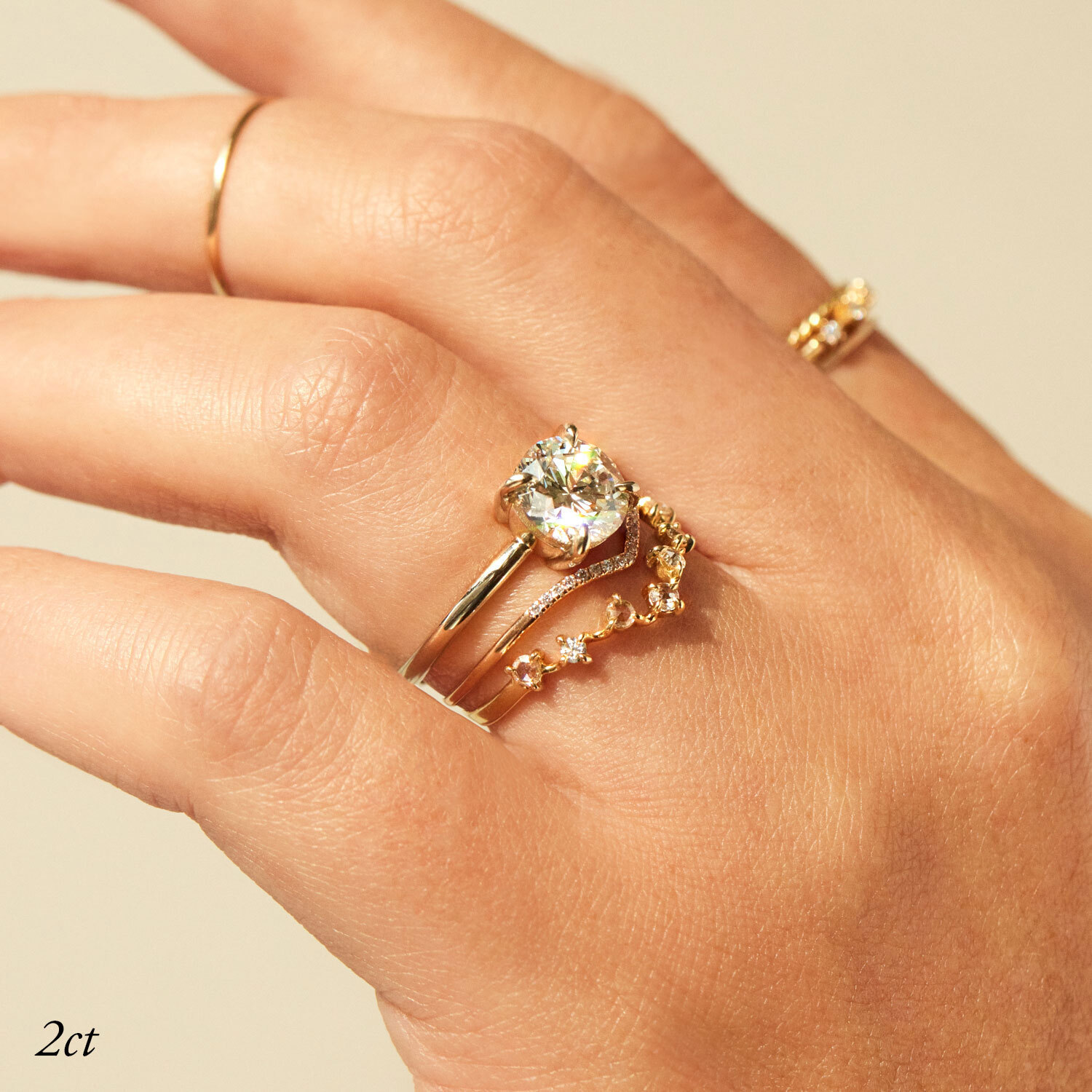 The Grand Swan Solitaire Lab-Grown Diamond Ring - Image 5
