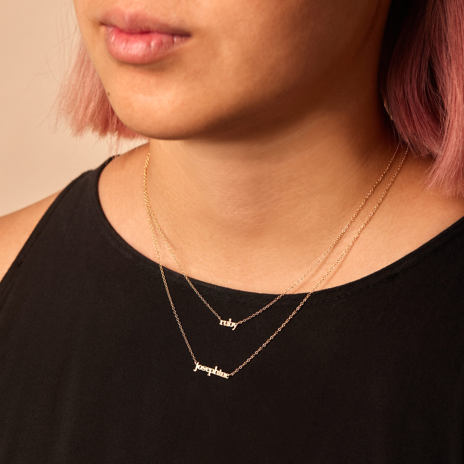 Tiniest Gold Name Necklace - Image 5