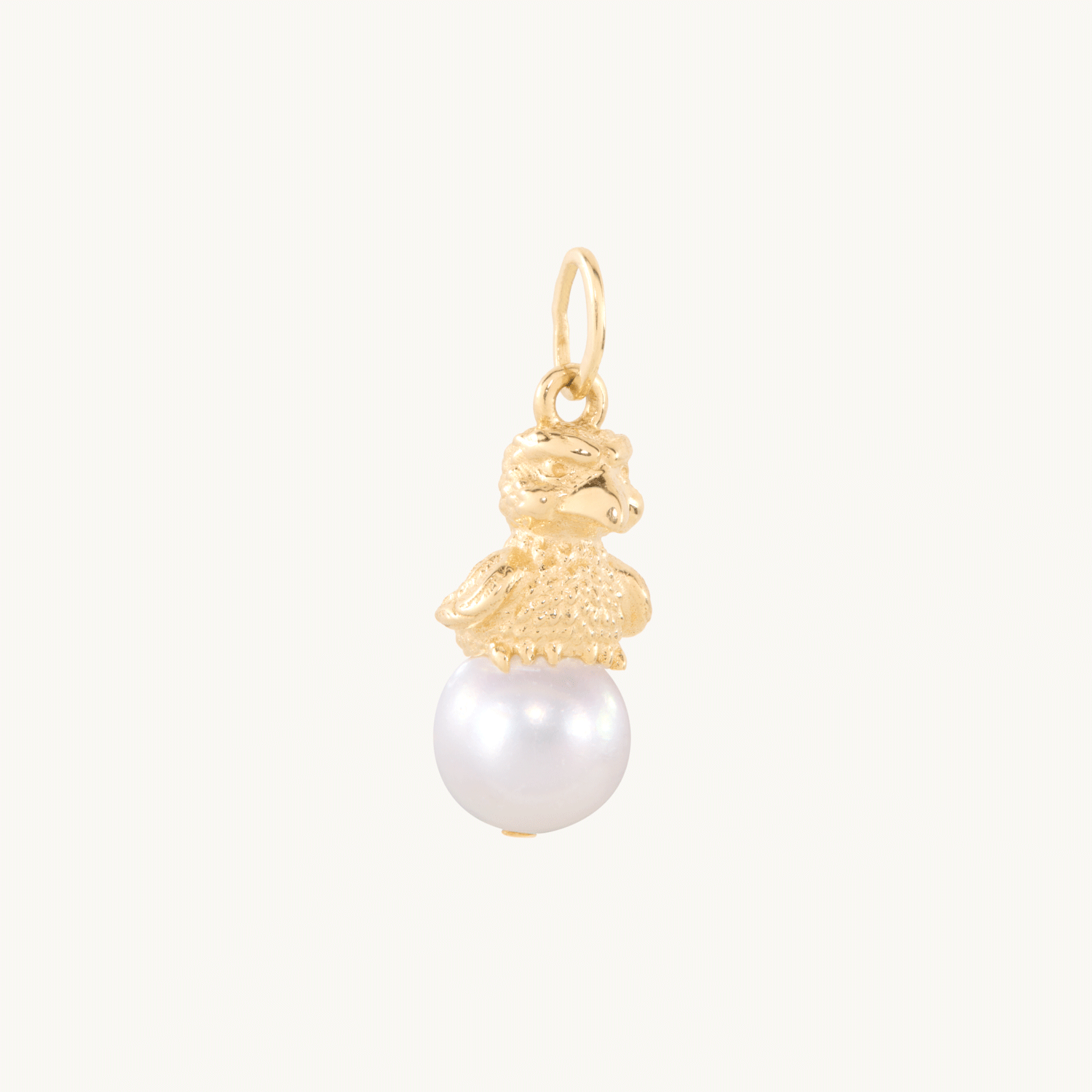 Baby Eagle Pearl Charm
