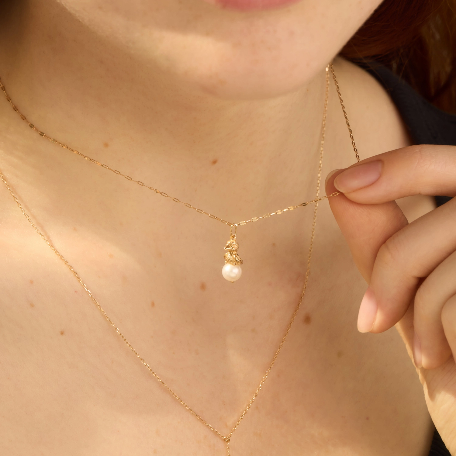 Alternative view of Baby Eagle Pearl Charm