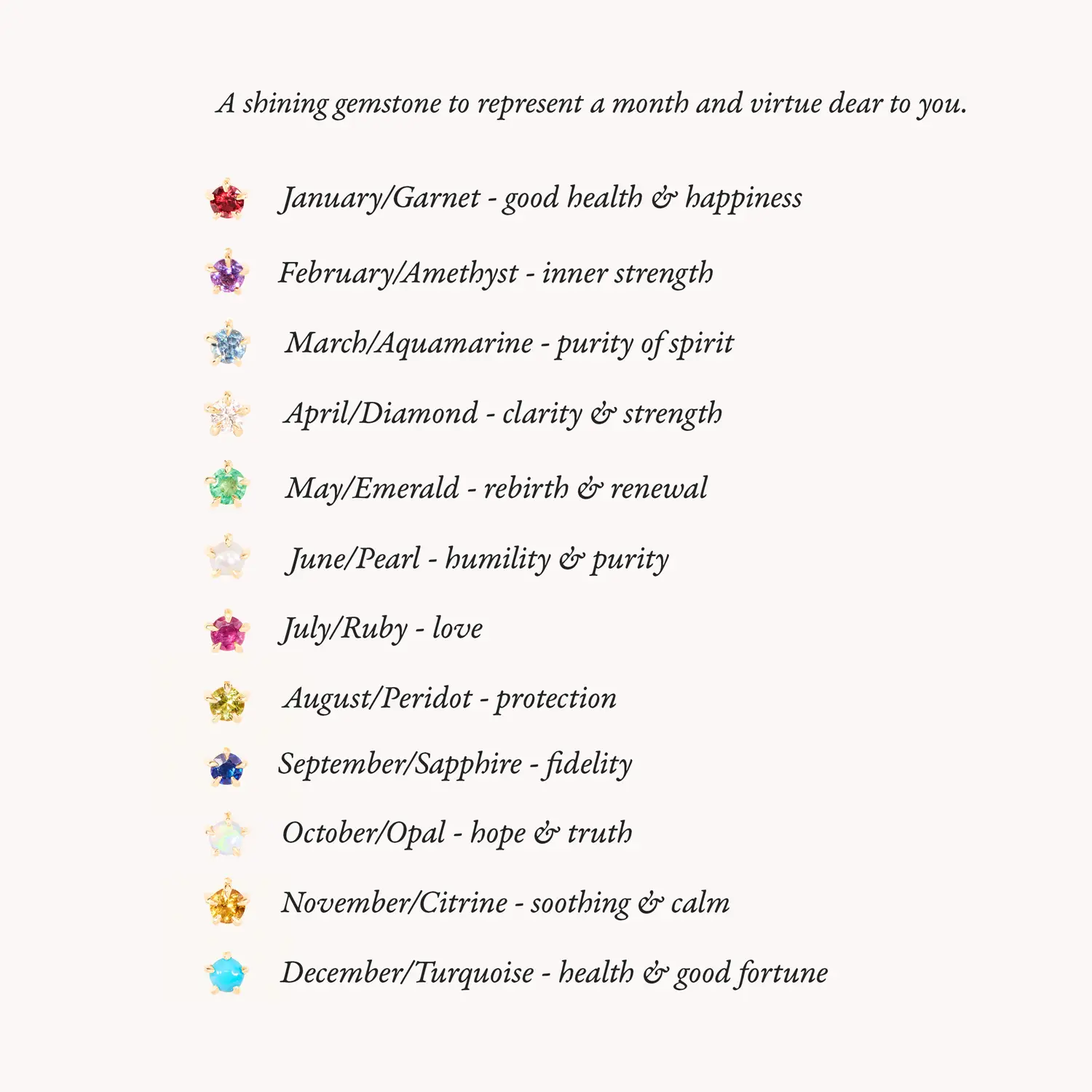Little Star Birthstone Charm Bracelet - Image 3