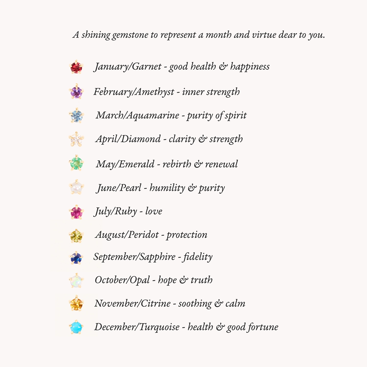 Little Star Birthstone Charm Bracelet - Image 9