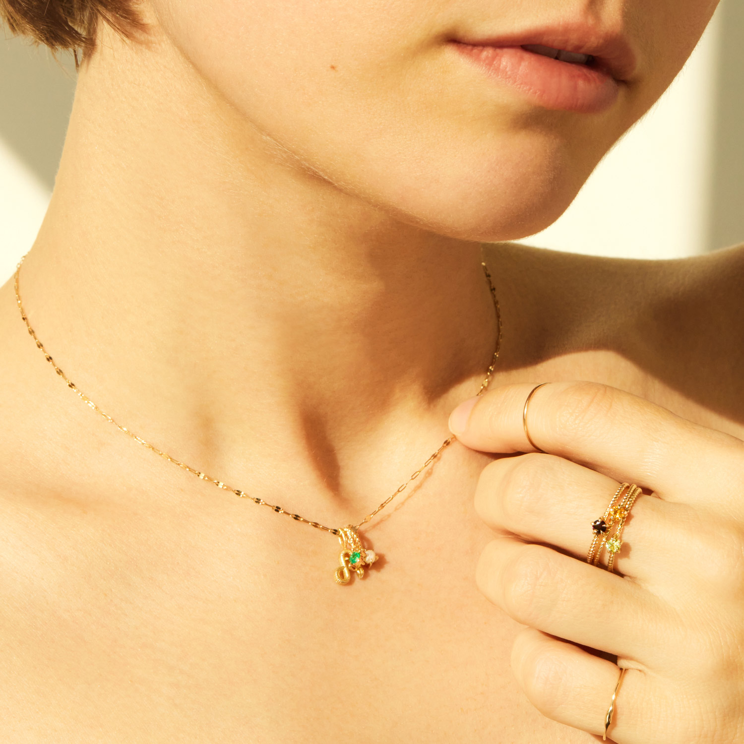 Little Star Gold Birthstone Ring - Image 5