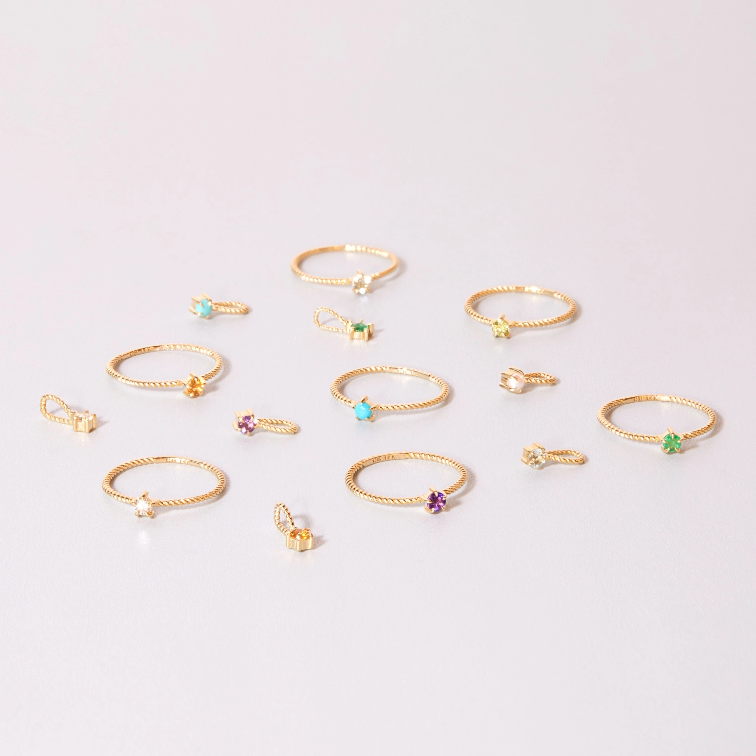 Little Star Gold Birthstone Ring - Image 18