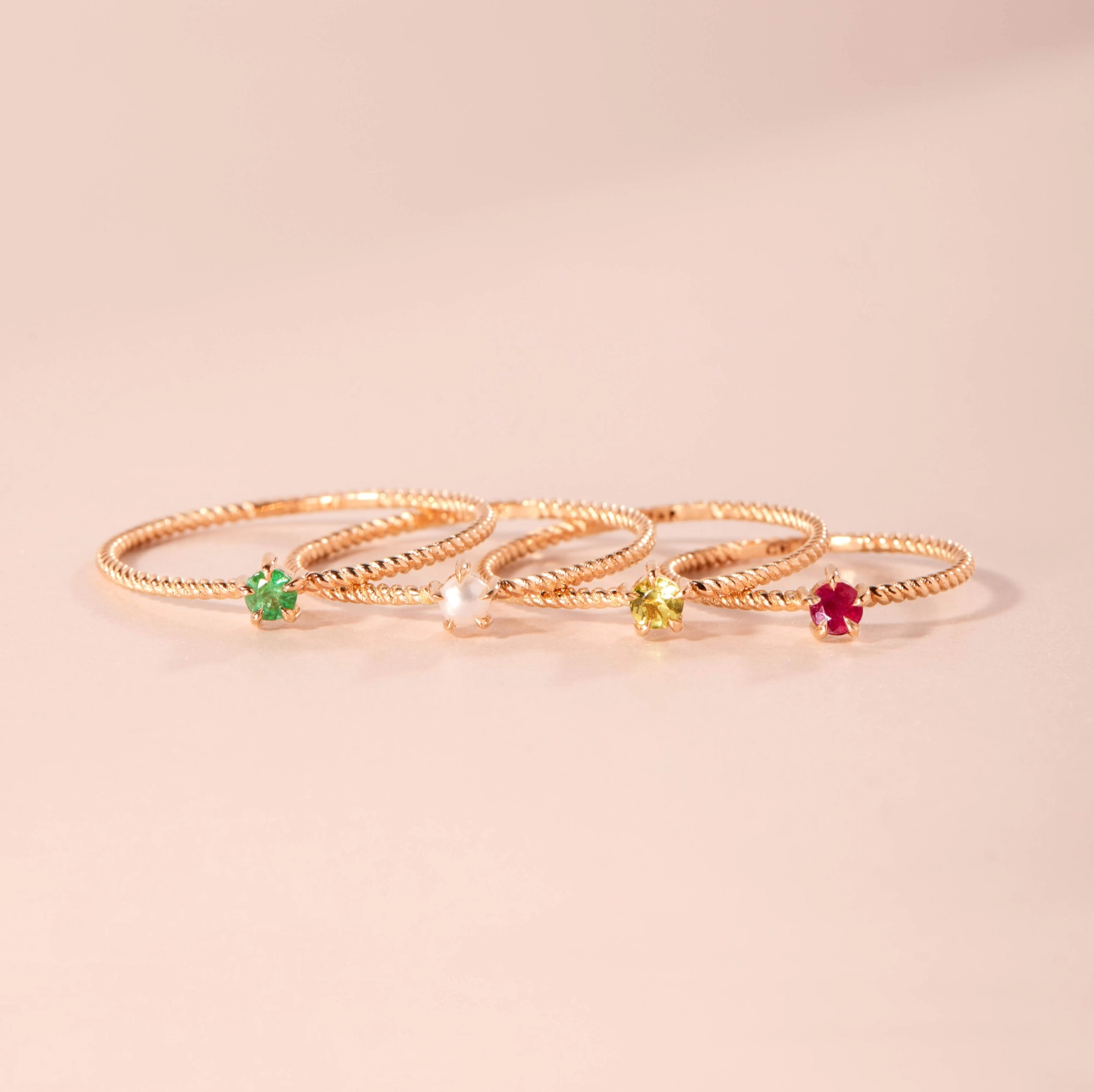 Little Star Gold Birthstone Ring - Image 13
