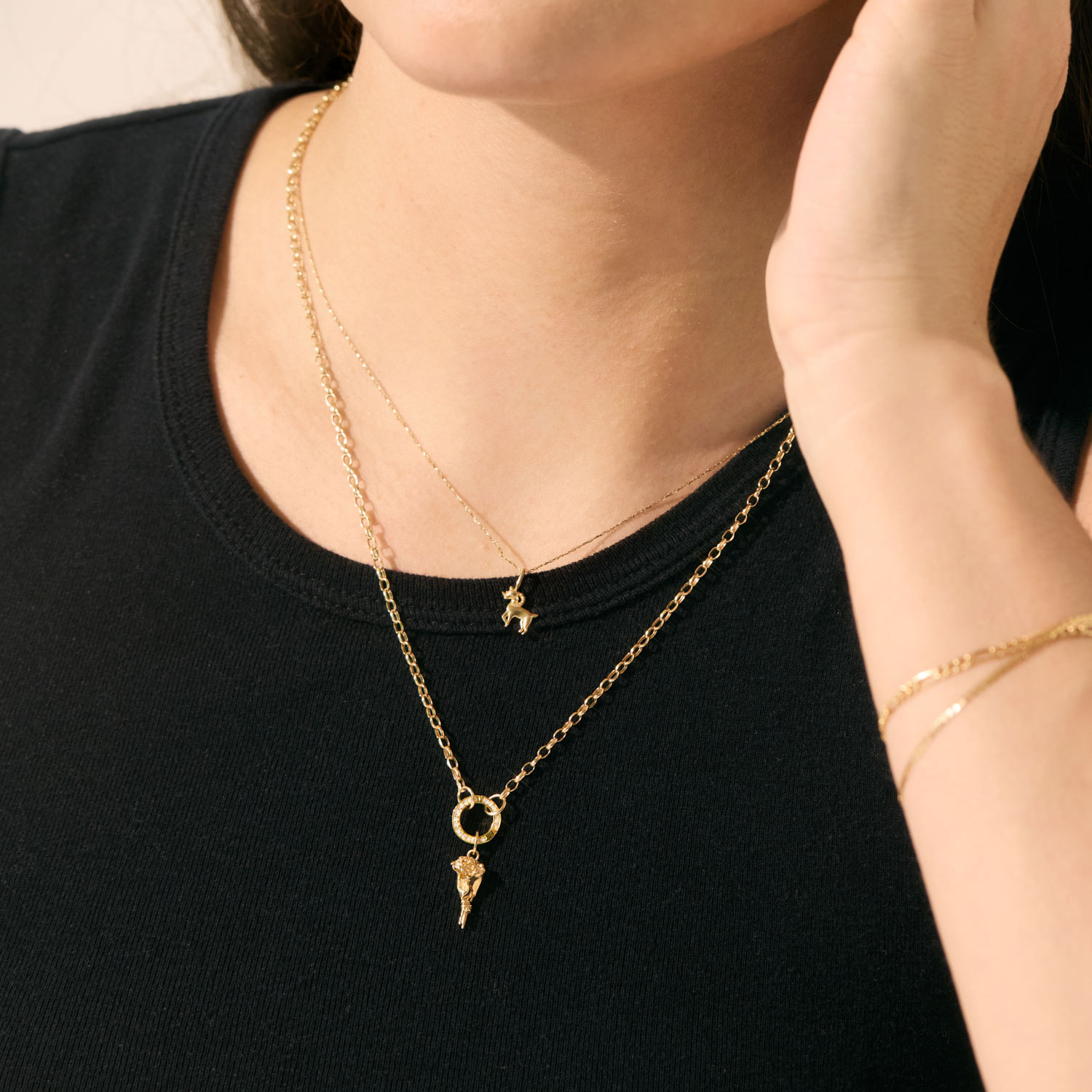 Bodega Flowers Gold Charm - Image 5