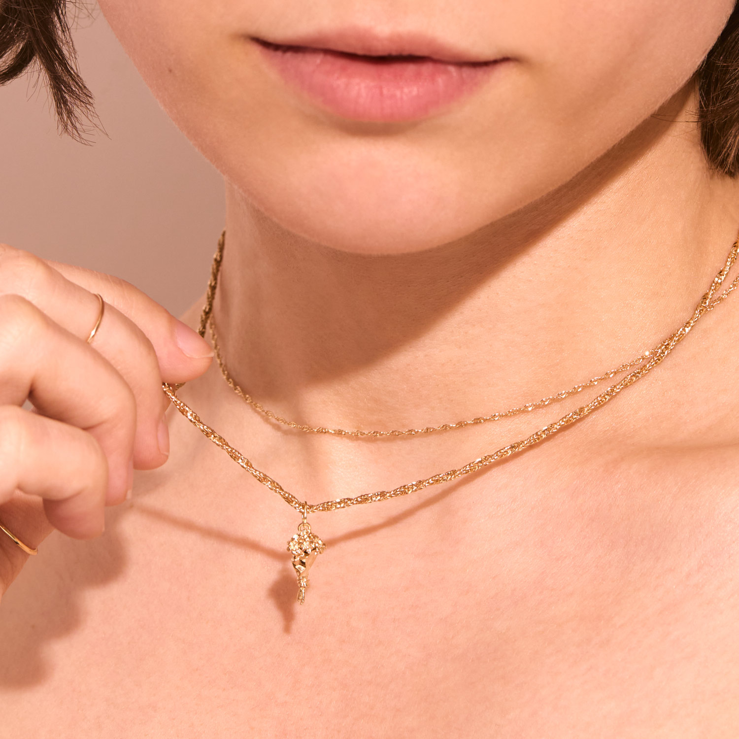 Bodega Flowers Gold Charm - Image 4