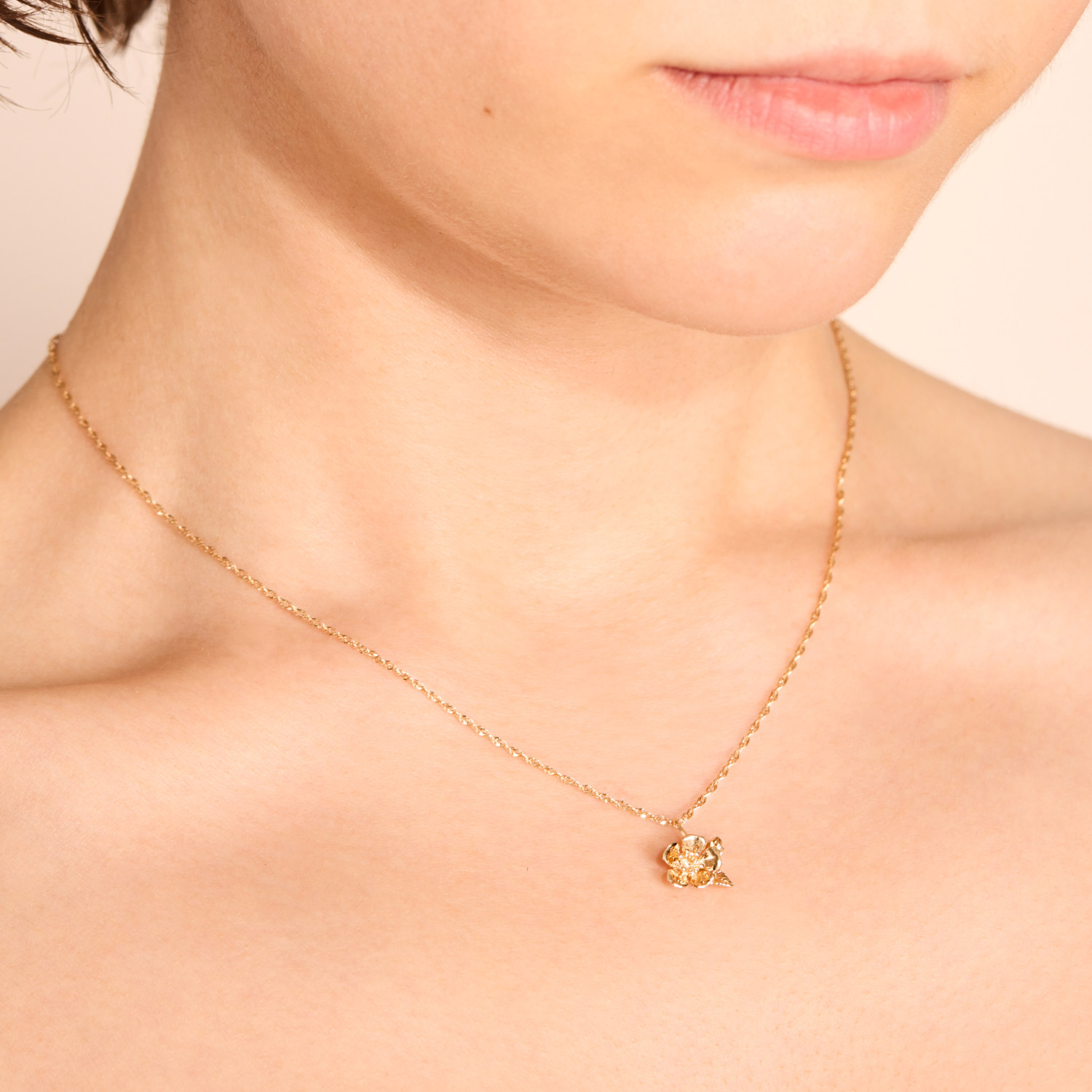 Alternative view of Cherry Blossom Gold Charm