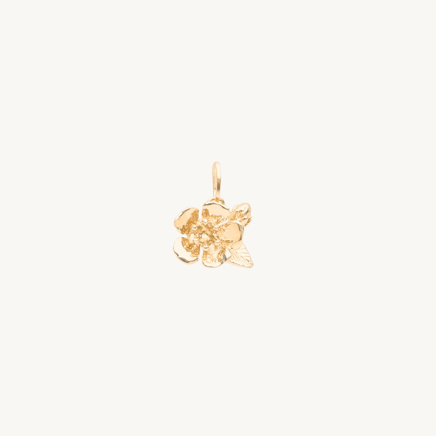 Cherry Blossom Gold Charm