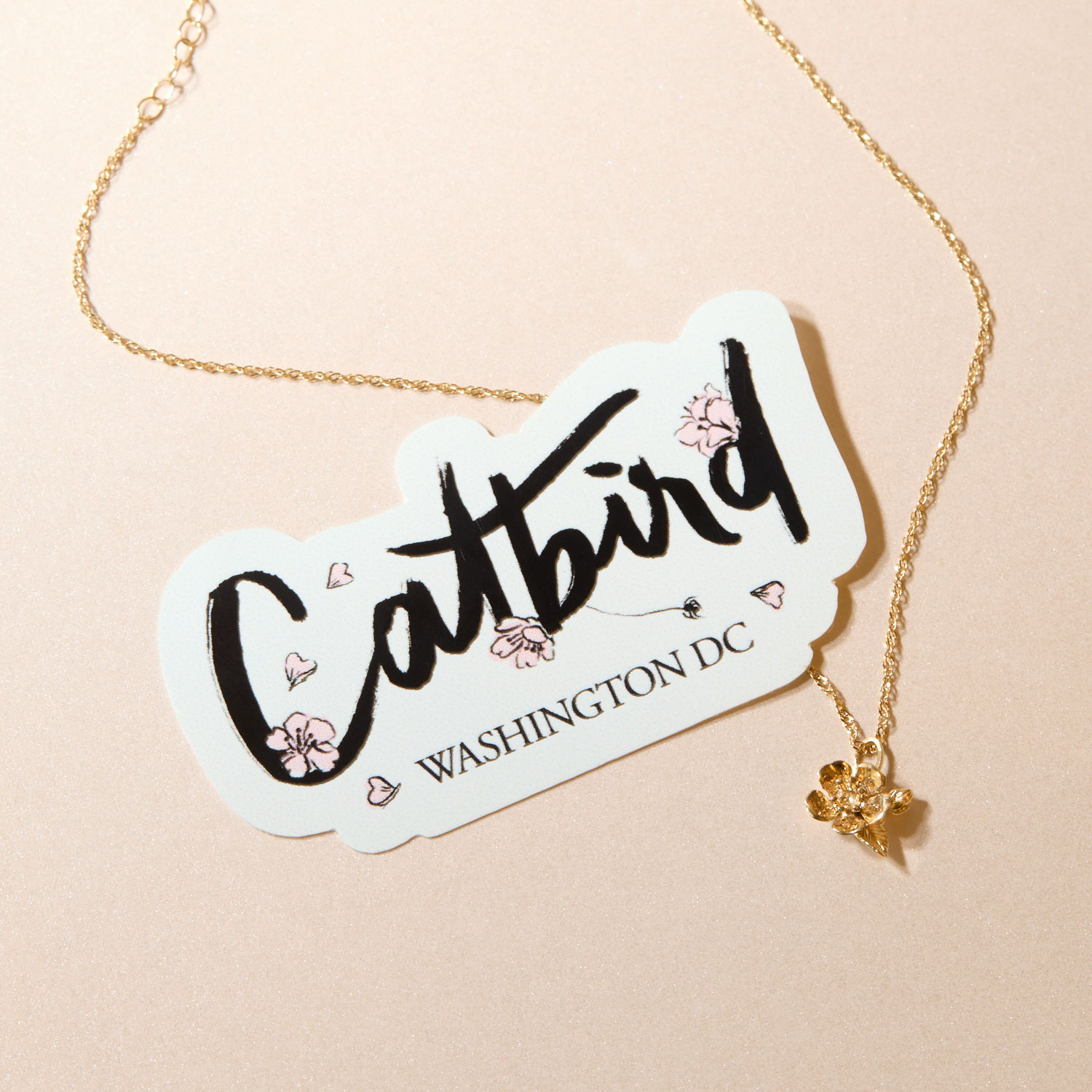 Cherry Blossom Gold Charm - Image 5
