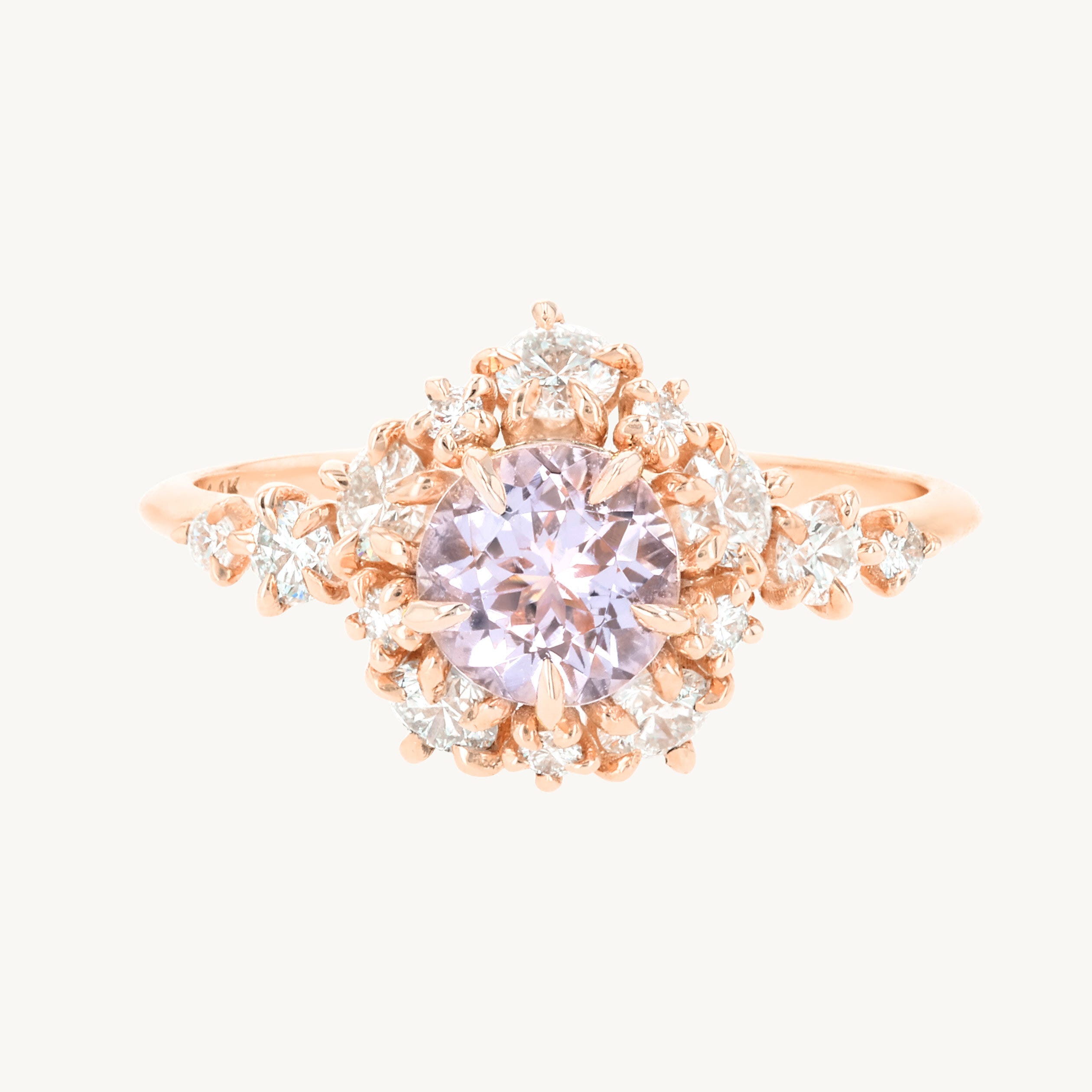 Cherry Blossom Morganite Ring