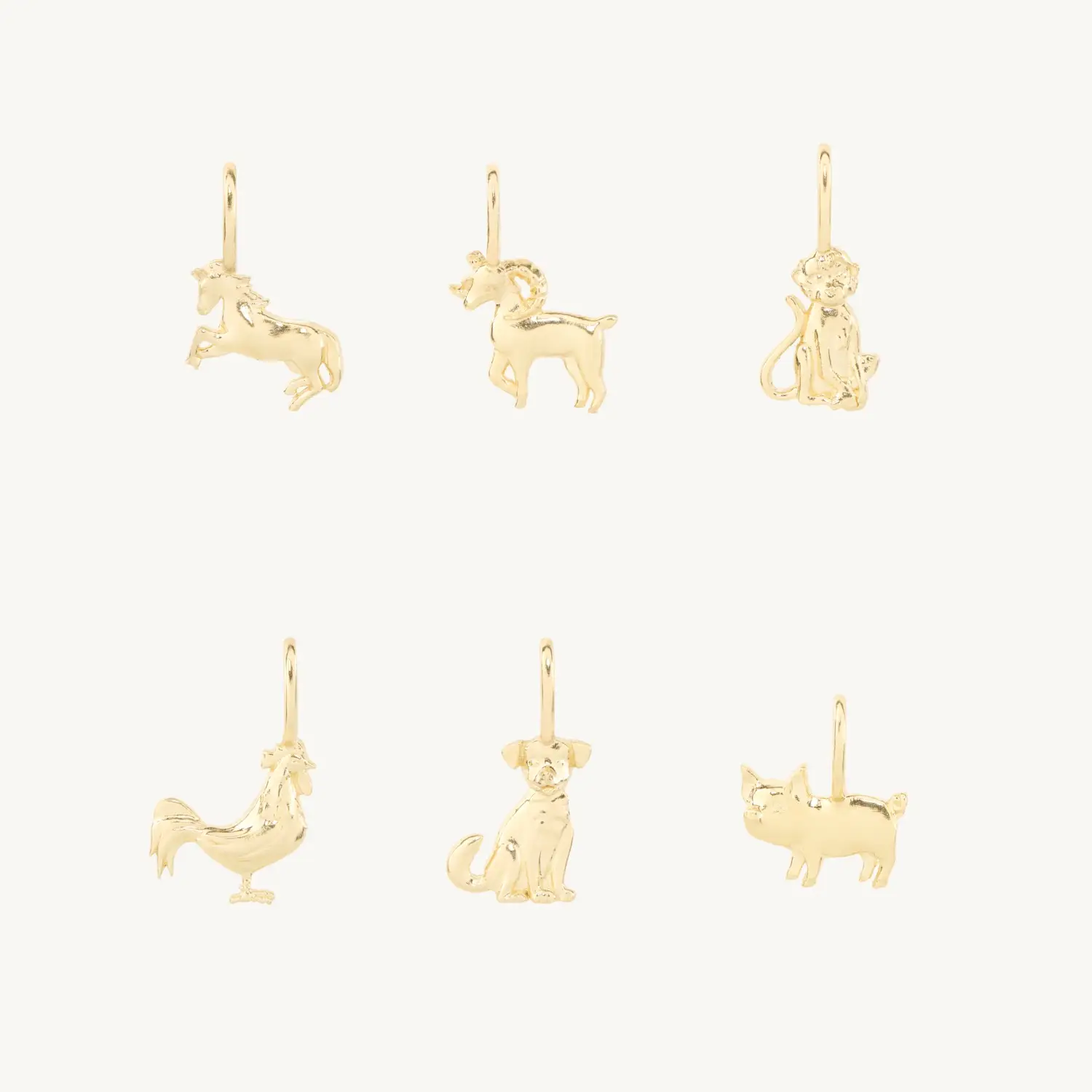 Tiniest Lunar Zodiac Charm
