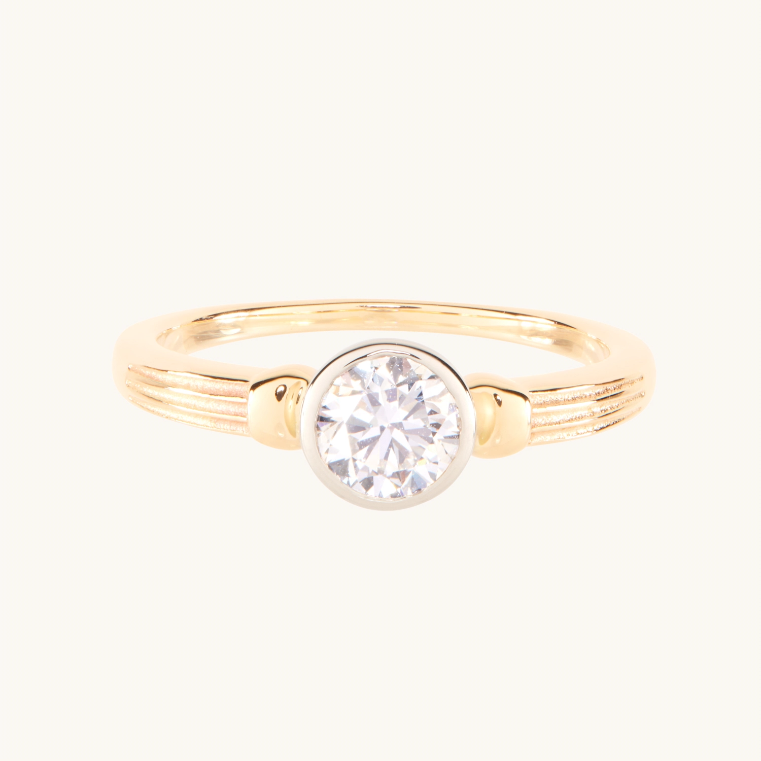 Column Solitaire Diamond Ring - Image 16