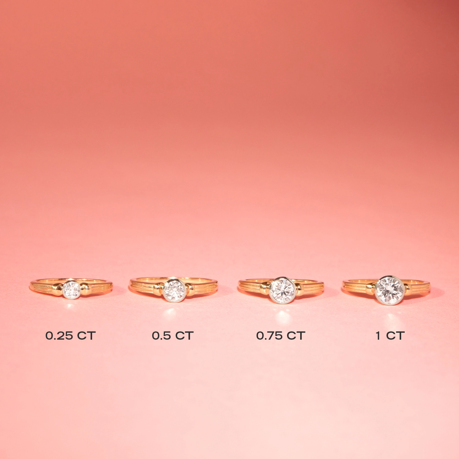 Column Solitaire Diamond Ring - Image 10