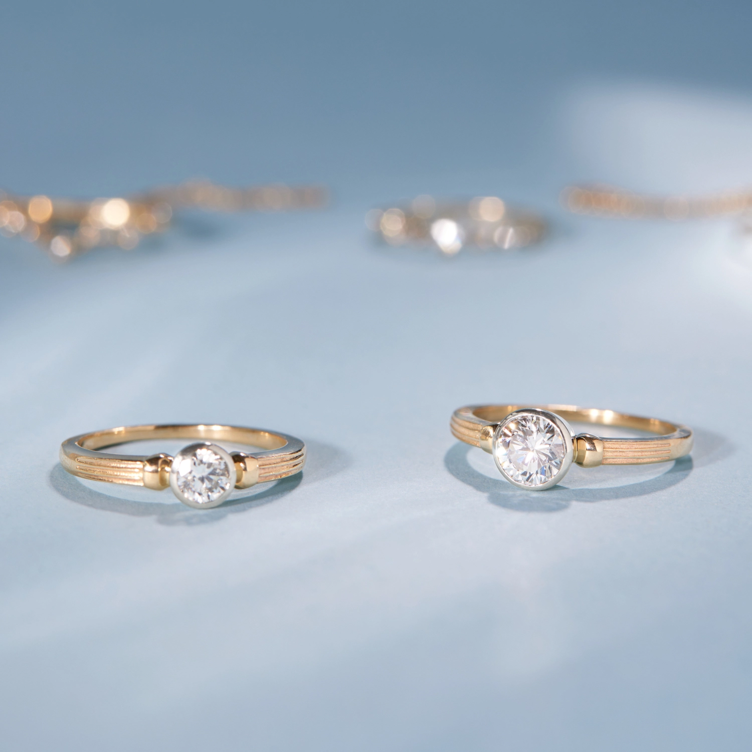 Column Solitaire Diamond Ring - Image 12