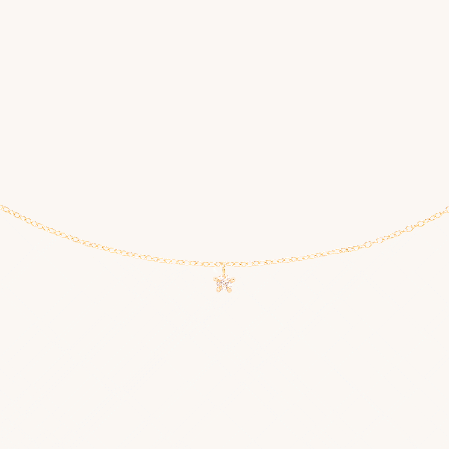 Little Star Birthstone Charm Necklace