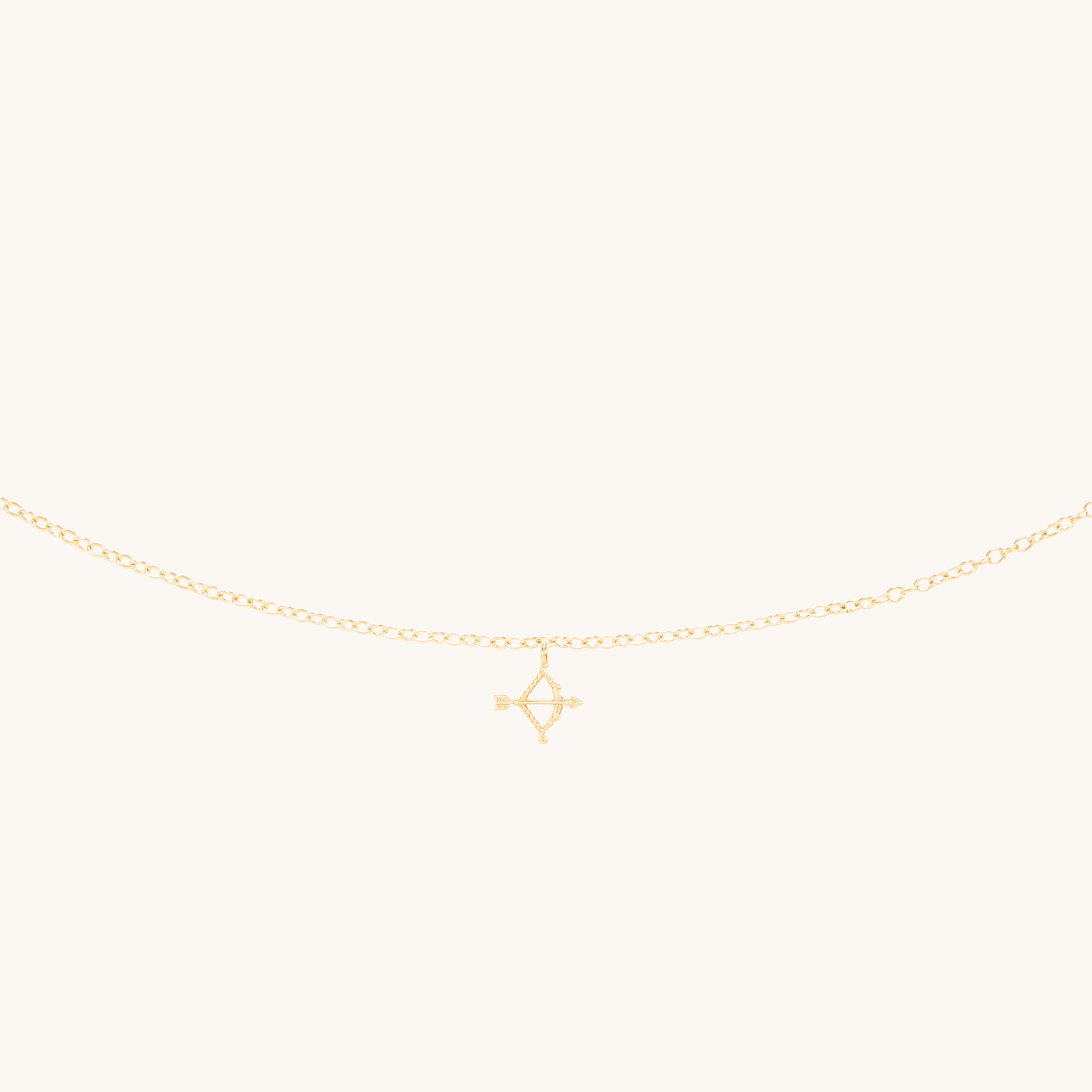Confetti Custom One Gold Charm Necklace