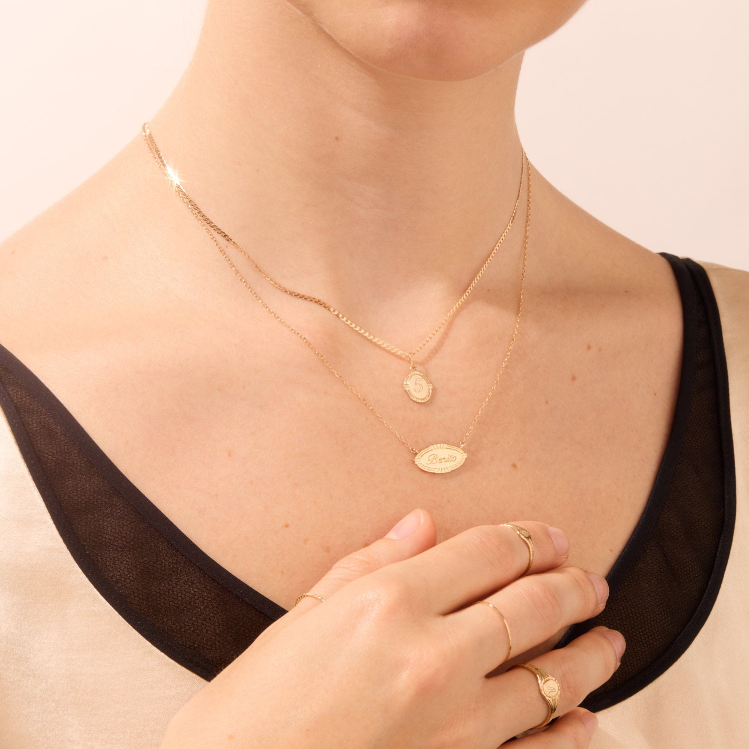 Cygnet Necklace, Yellow Gold - Image 5