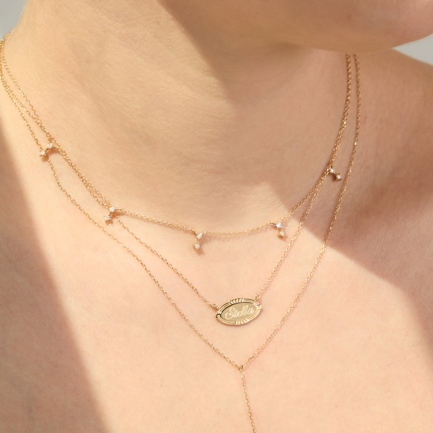 Cygnet Necklace, Yellow Gold - Image 4