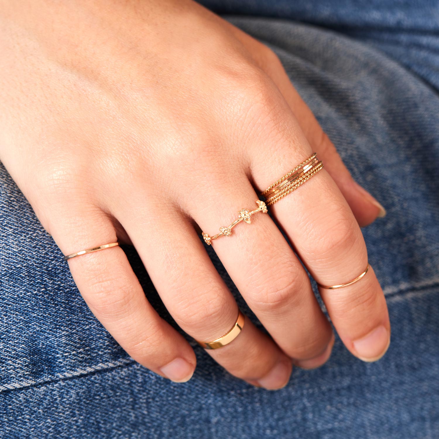 Flower Garland Ring, Petite - Image 9