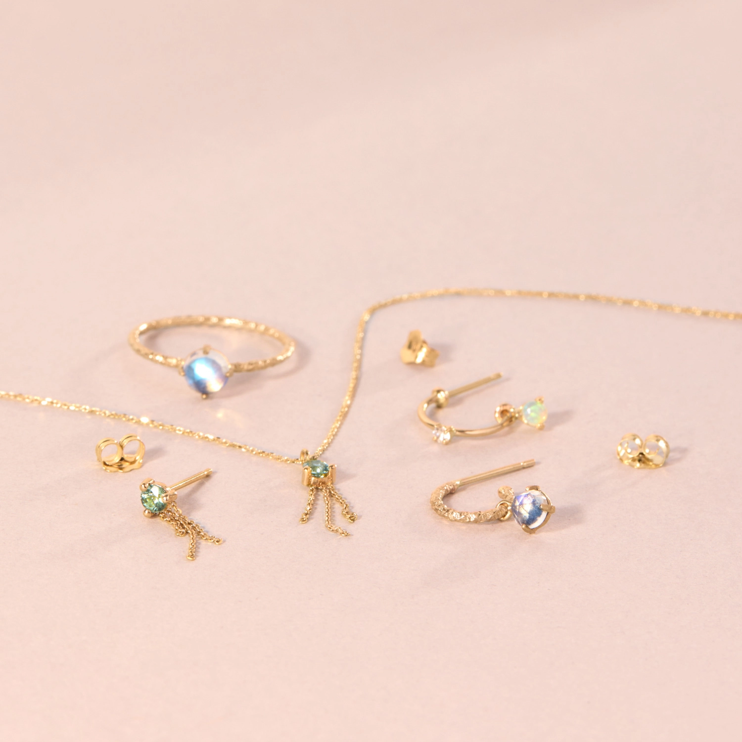 Diamond and Opal Hoop (single) - Image 5