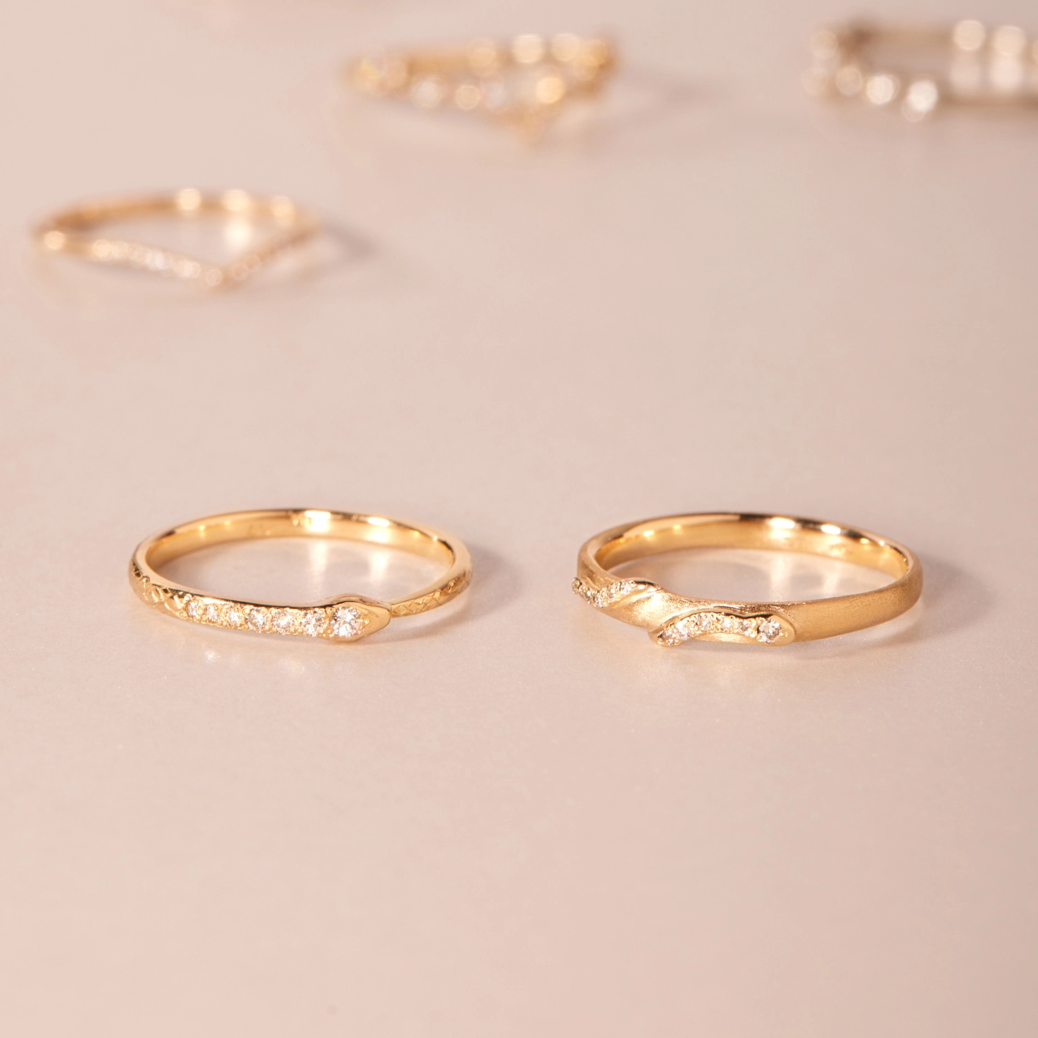 Diamond Ouroboros Snake Ring - Image 7
