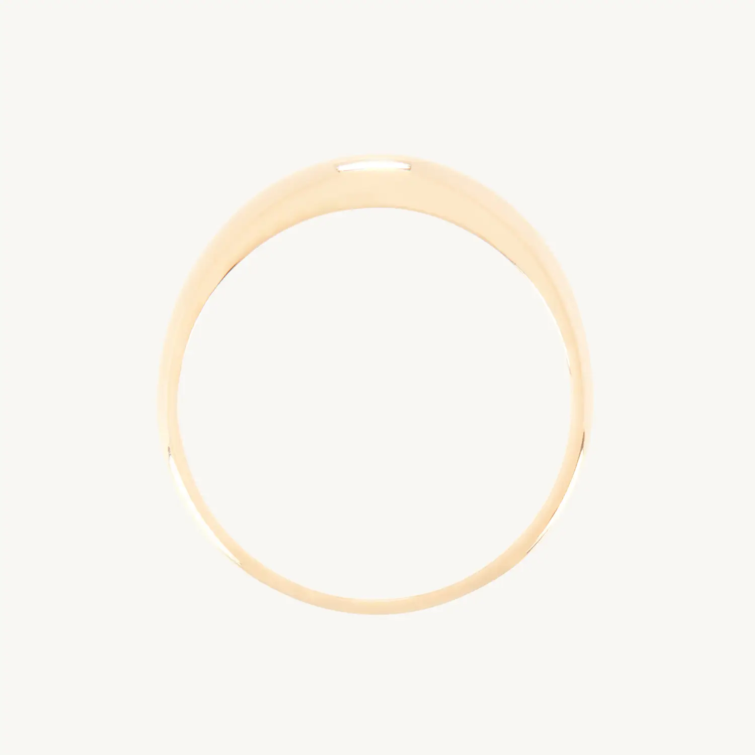 Petite Coupe Gold Dome Ring - Image 3