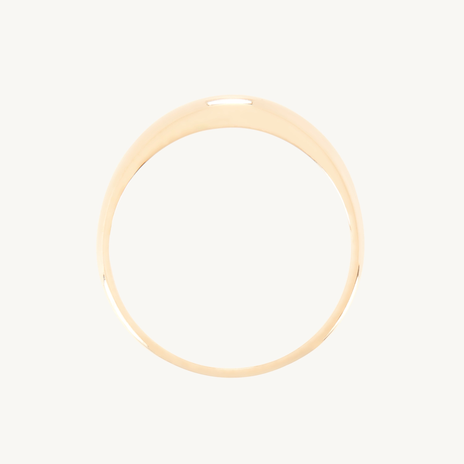Petite Coupe Gold Dome Ring - Image 17