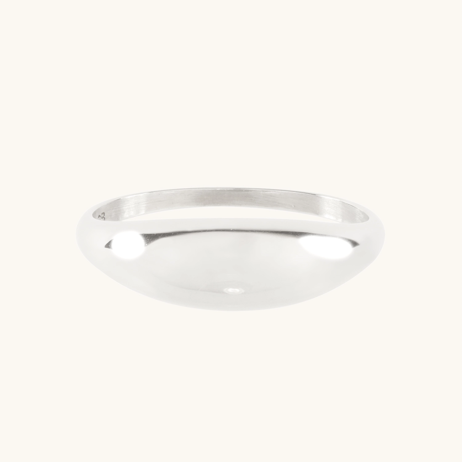 Grand Coupe Dome Ring, Silver - Image 14