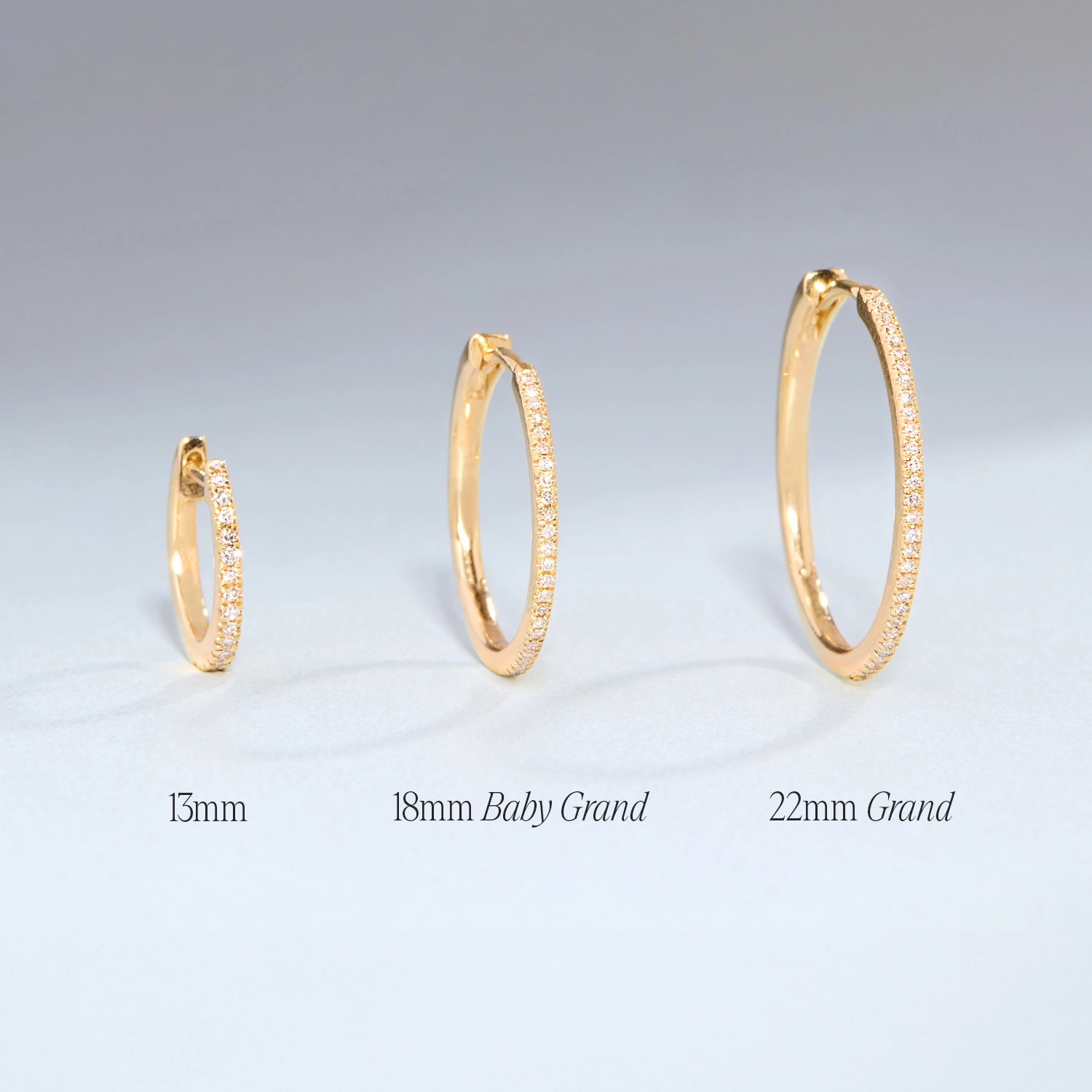 Fairy Light Diamond Hoops, Grand (pair) - Image 10