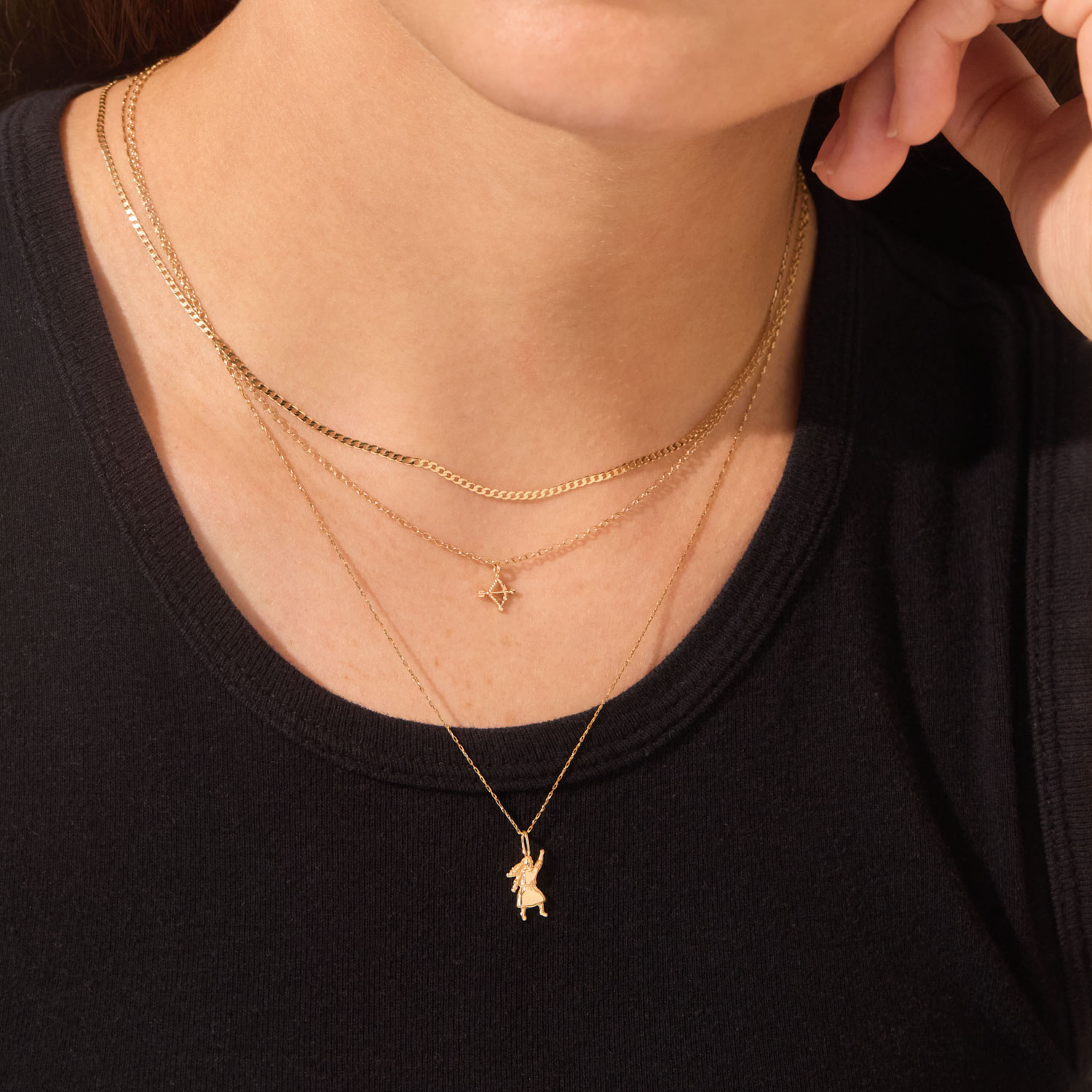 Peaceful Girl With Fist Charm - Image 4