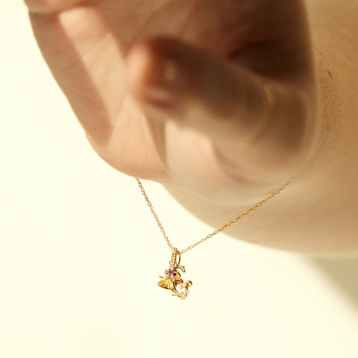 Flower Garland Alphabet Charm, Gold - Image 7