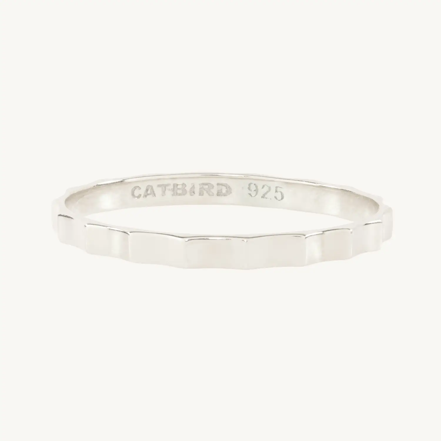 Fluted Silver Ring