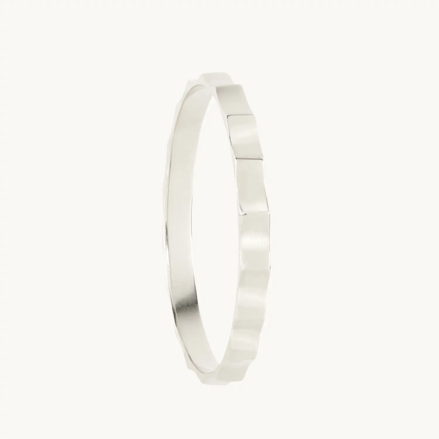 Fluted Silver Ring - Image 4