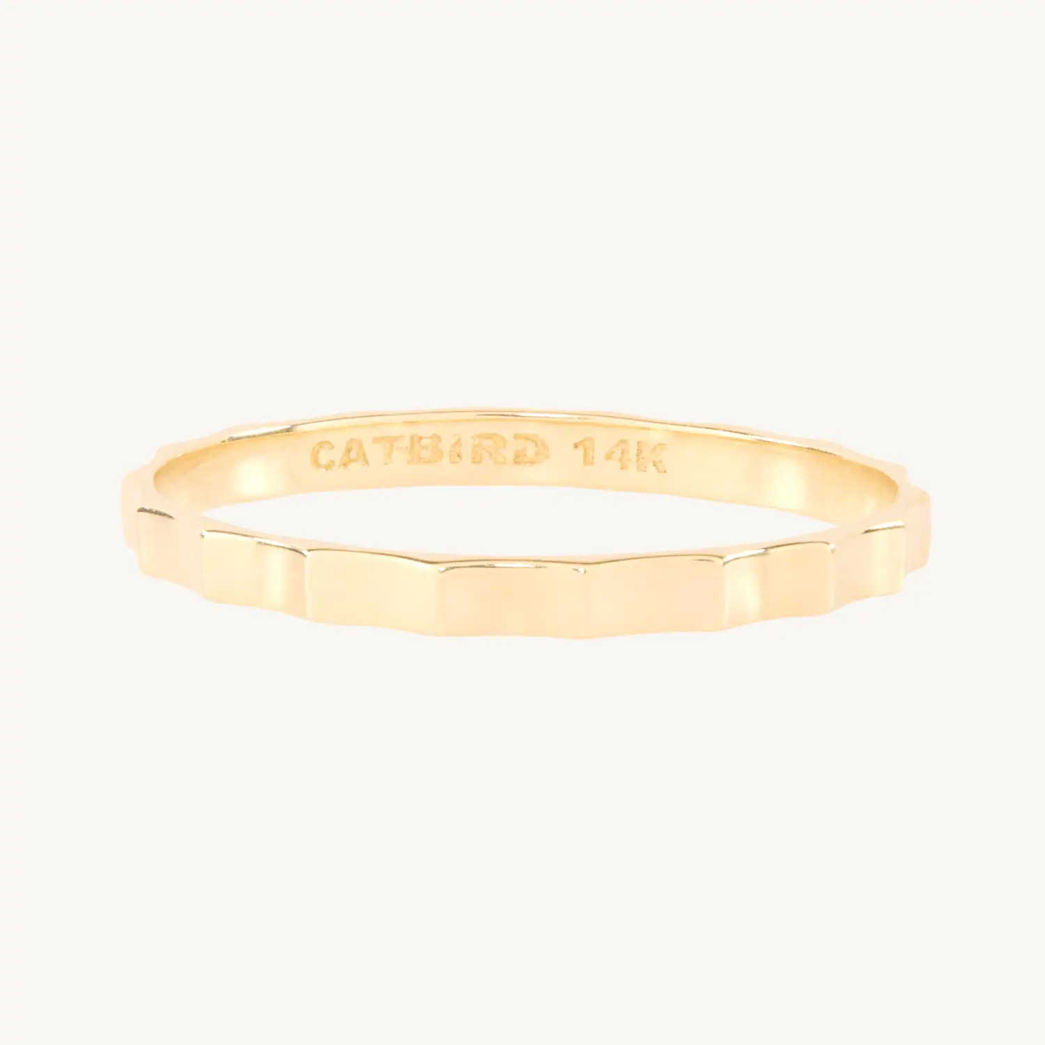 Fluted Gold Ring
