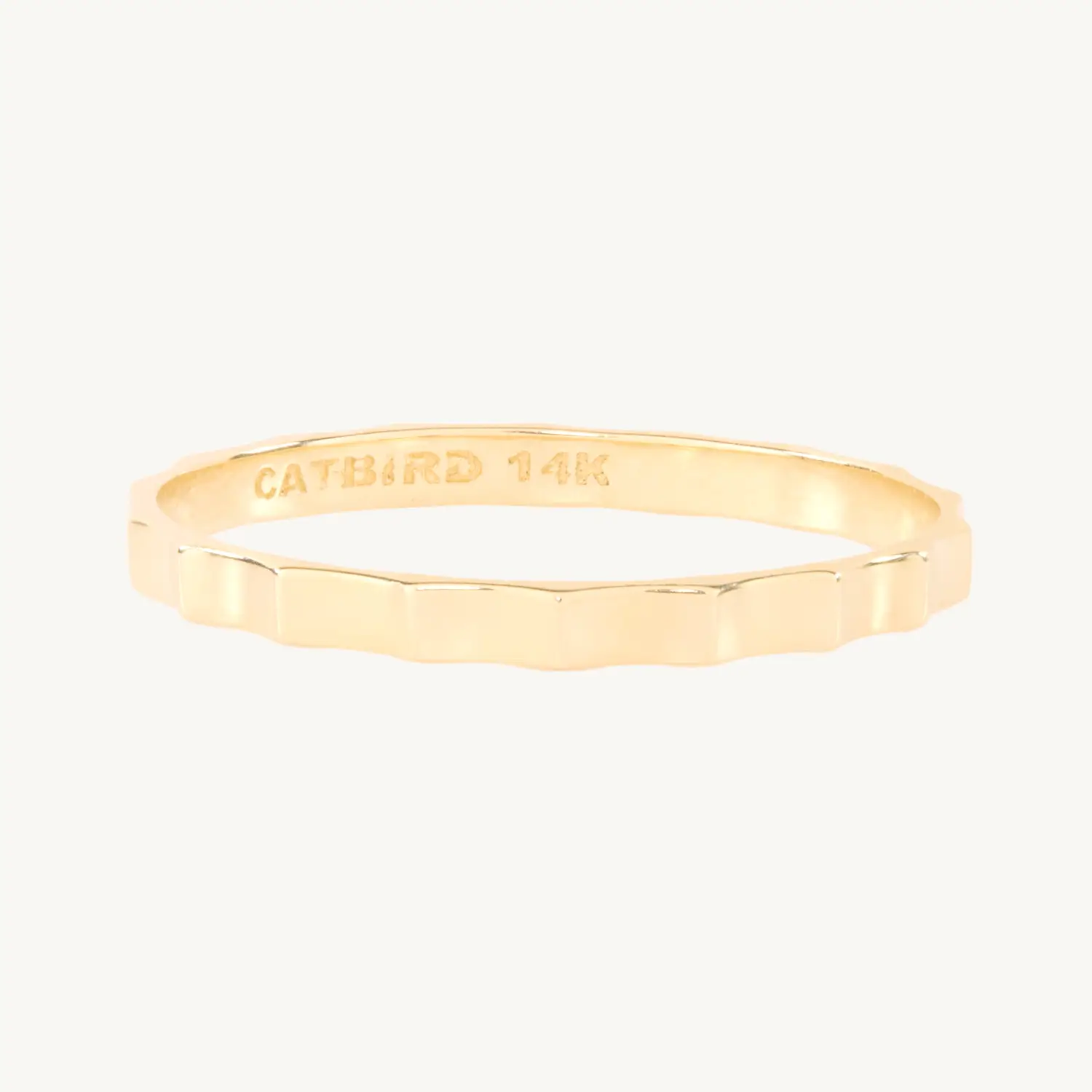 Alternative view of Fluted Gold Ring