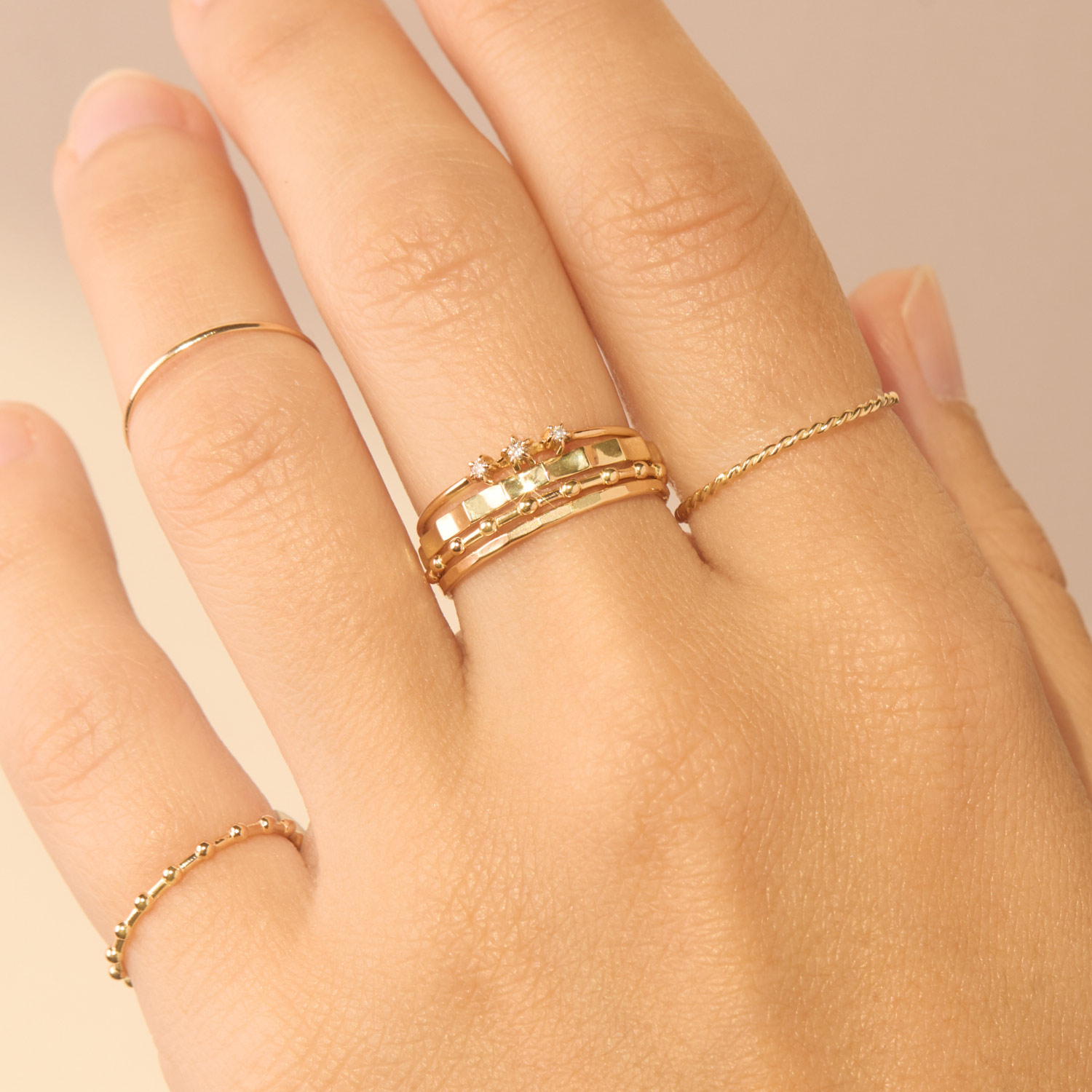 Fluted Gold Ring - Image 8