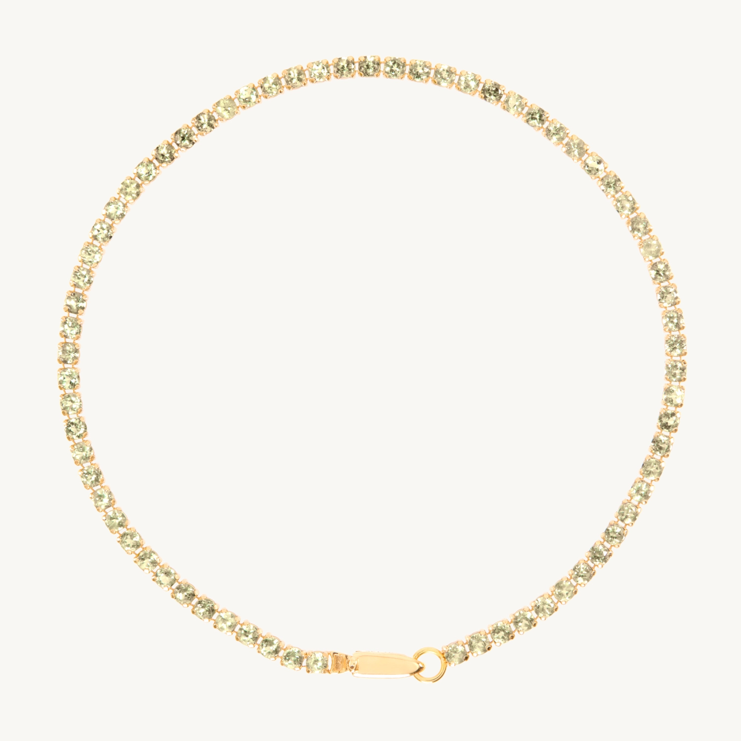 Harlequin Peridot Tennis Bracelet - Image 13