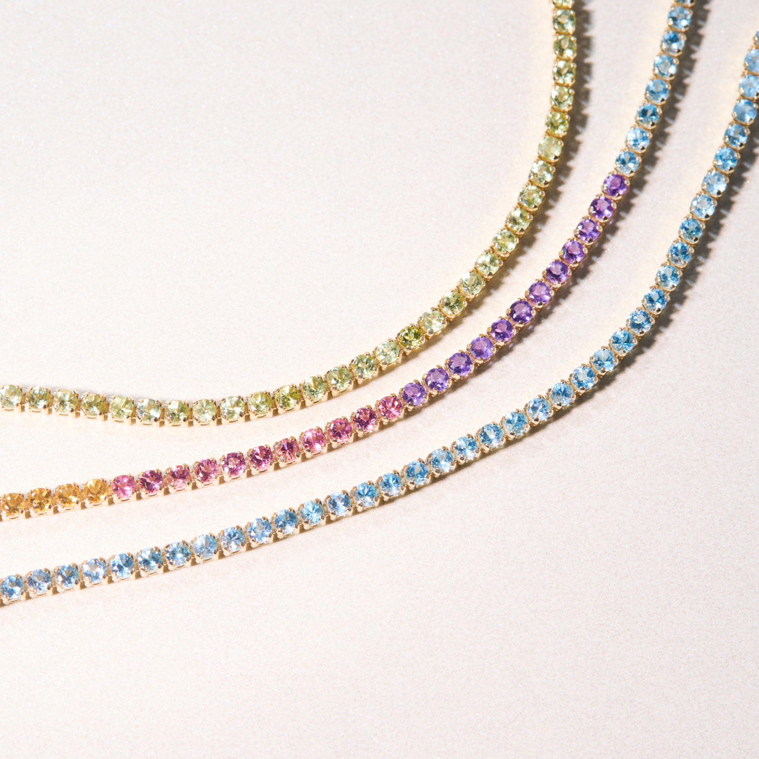Harlequin Peridot Tennis Bracelet - Image 11