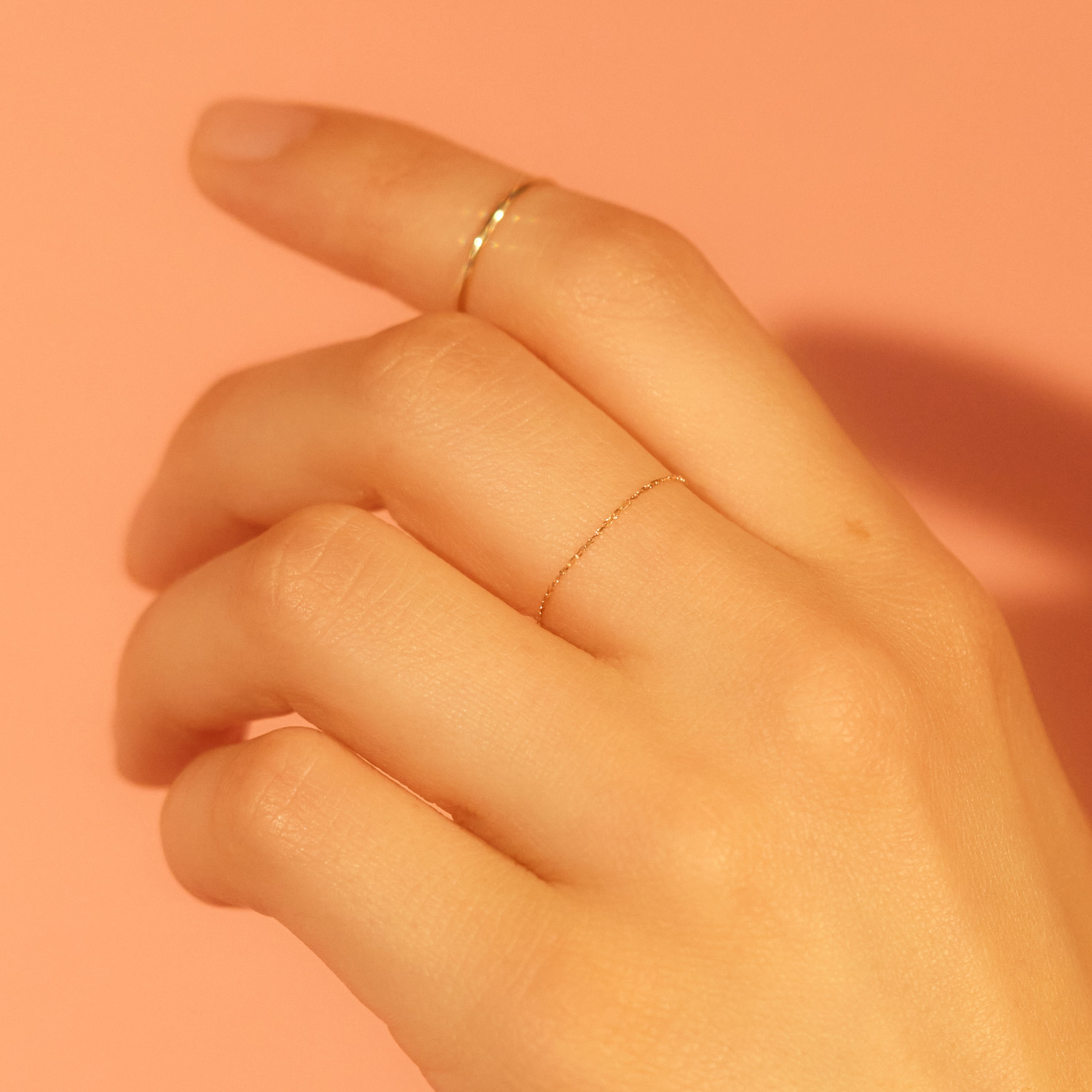 Hundred Summers Gold Chain Ring - Image 5
