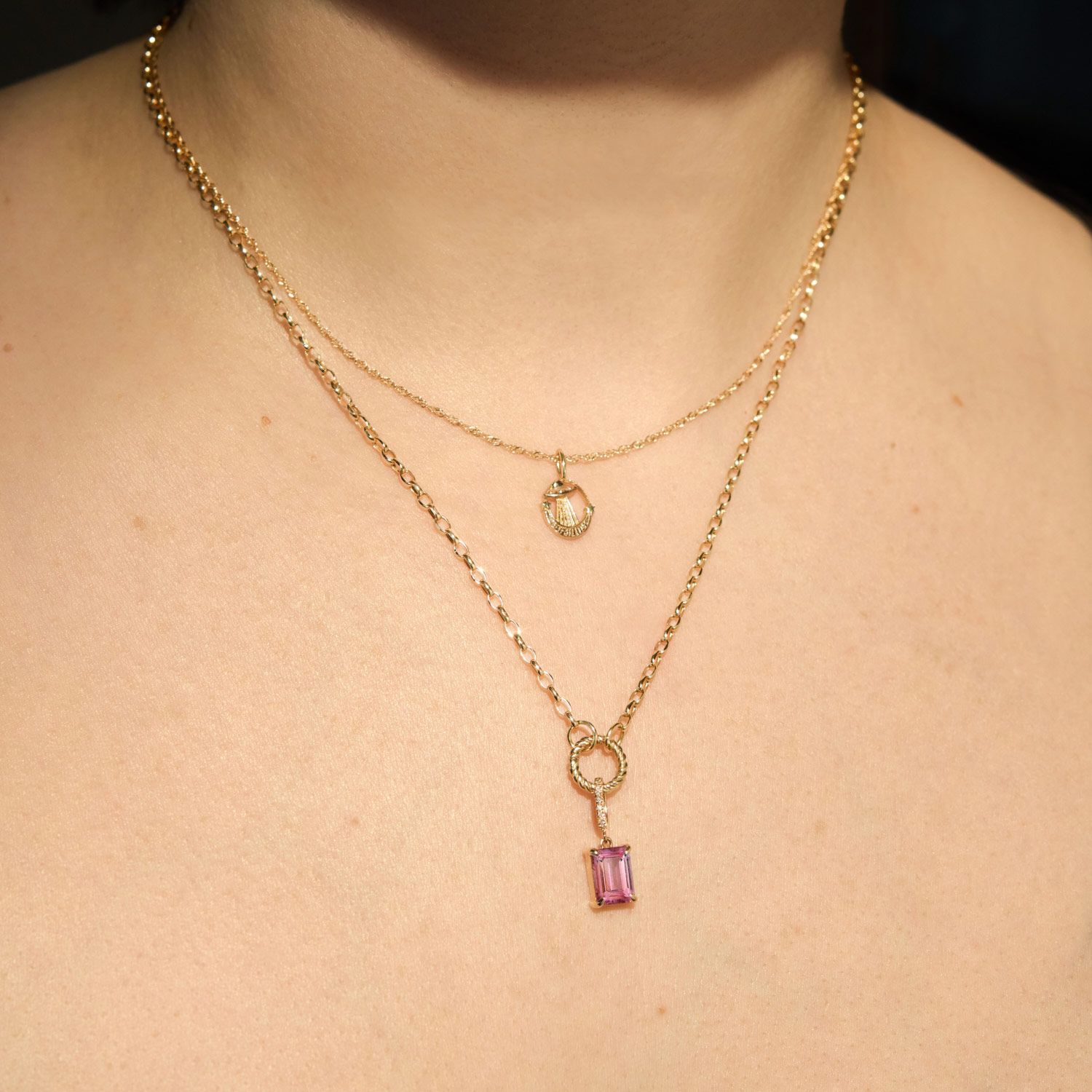 Italian Holiday Pink Tourmaline Supreme Charm - Image 3