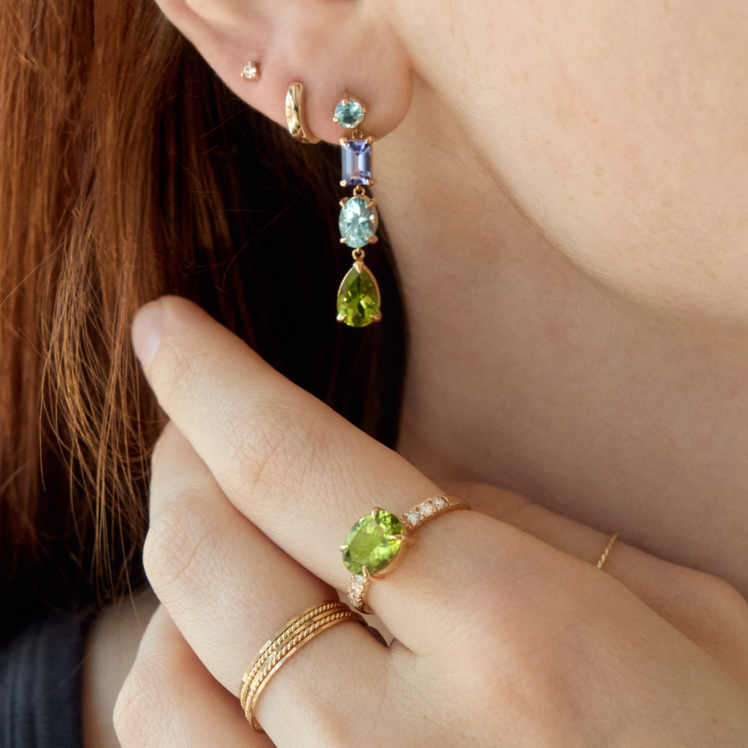 Italian Holiday Four Drop Earring (single) - Image 3