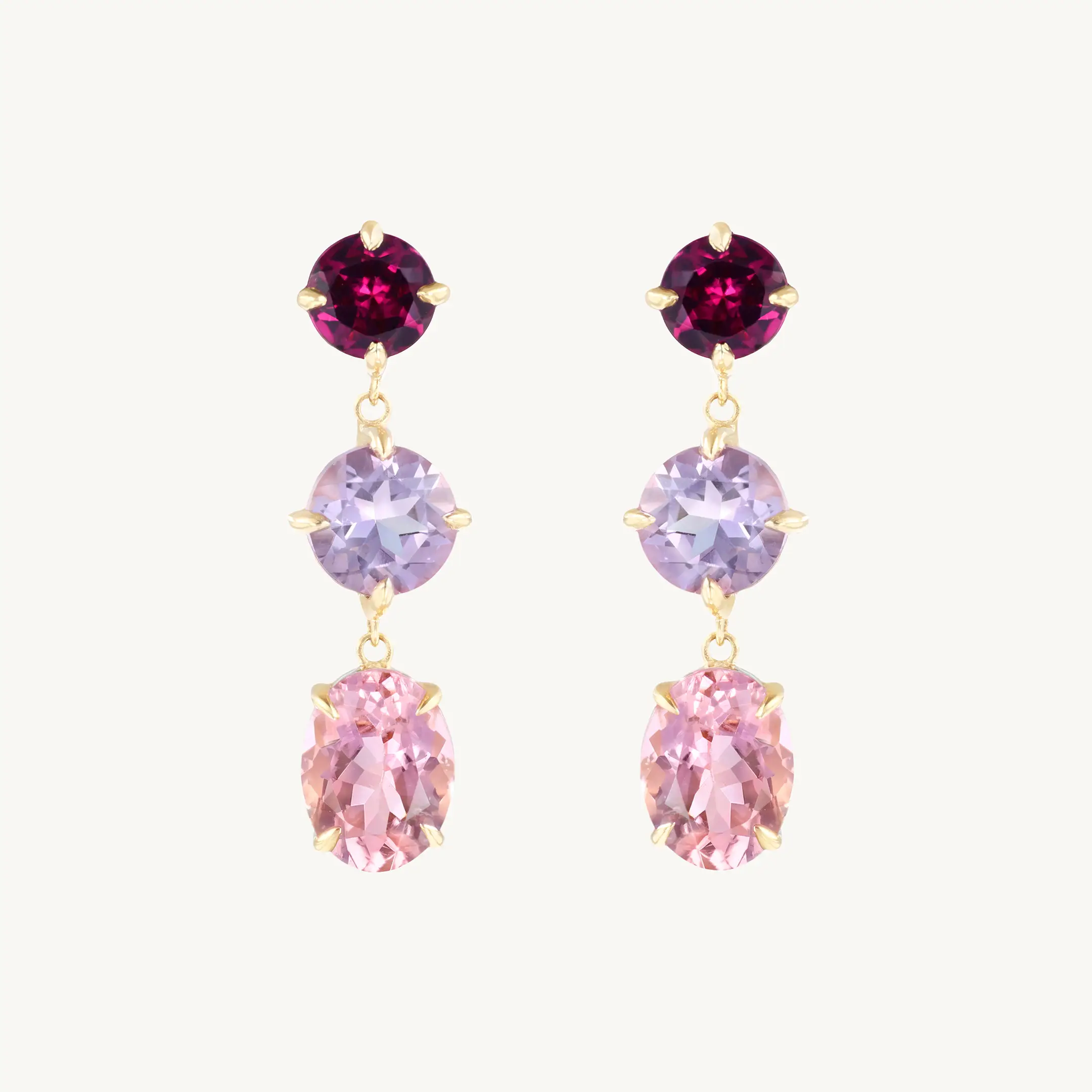 Italian Holiday Triple Drop Earring (single)