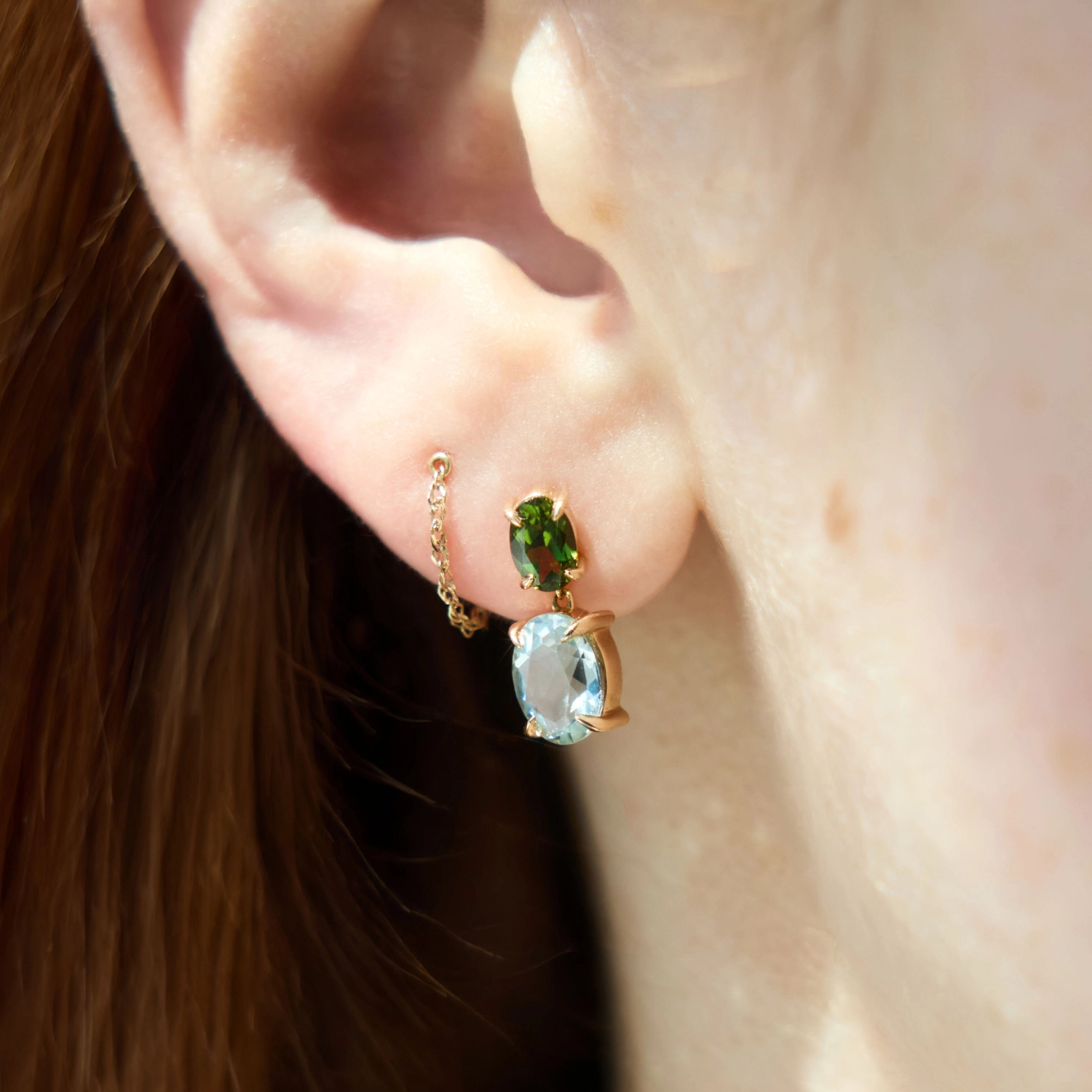 Alternative view of Italian Holiday Double Drop Earring (single)