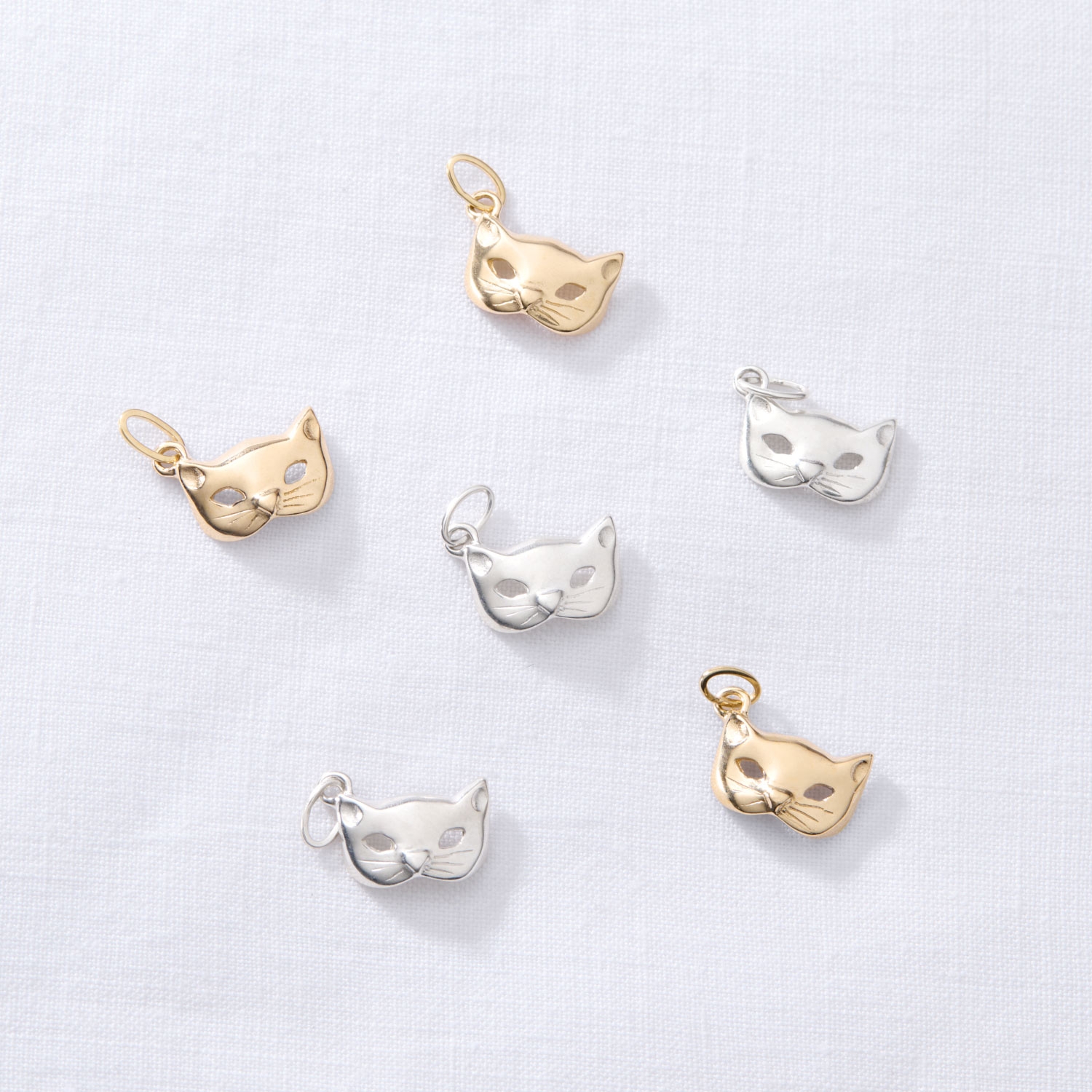 Kitten Mask Charm, Silver - Image 10